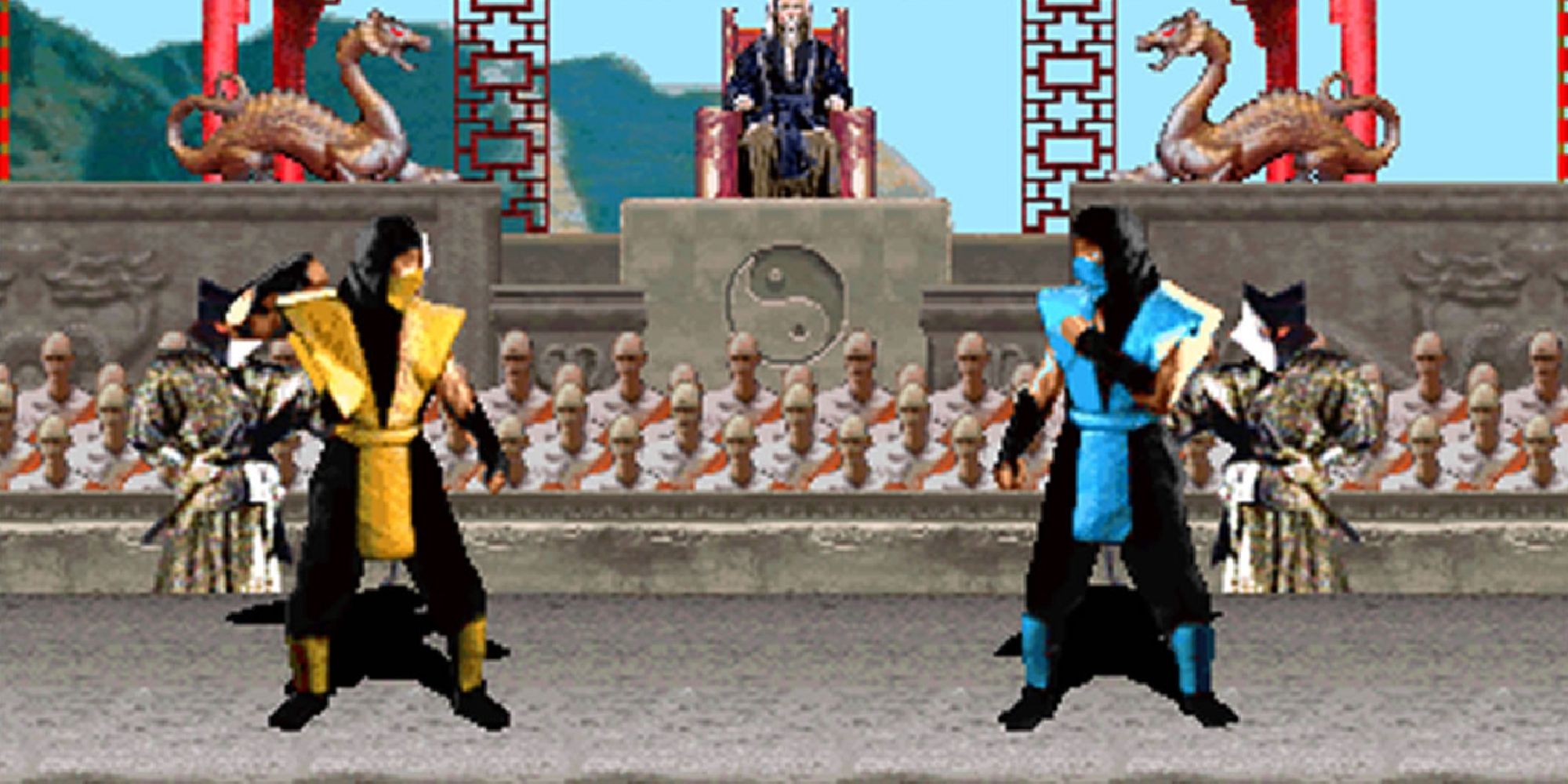 Mortal Kombat Screenshot of Scorpion and Sub-Zero