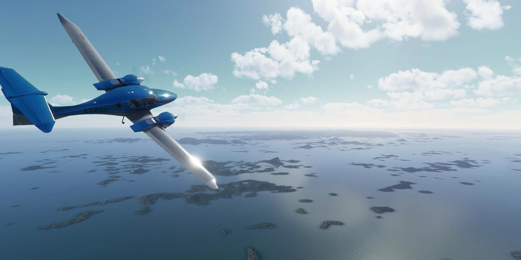 flying over Vietnam, Ha Long Bay in microsoft flight simulator