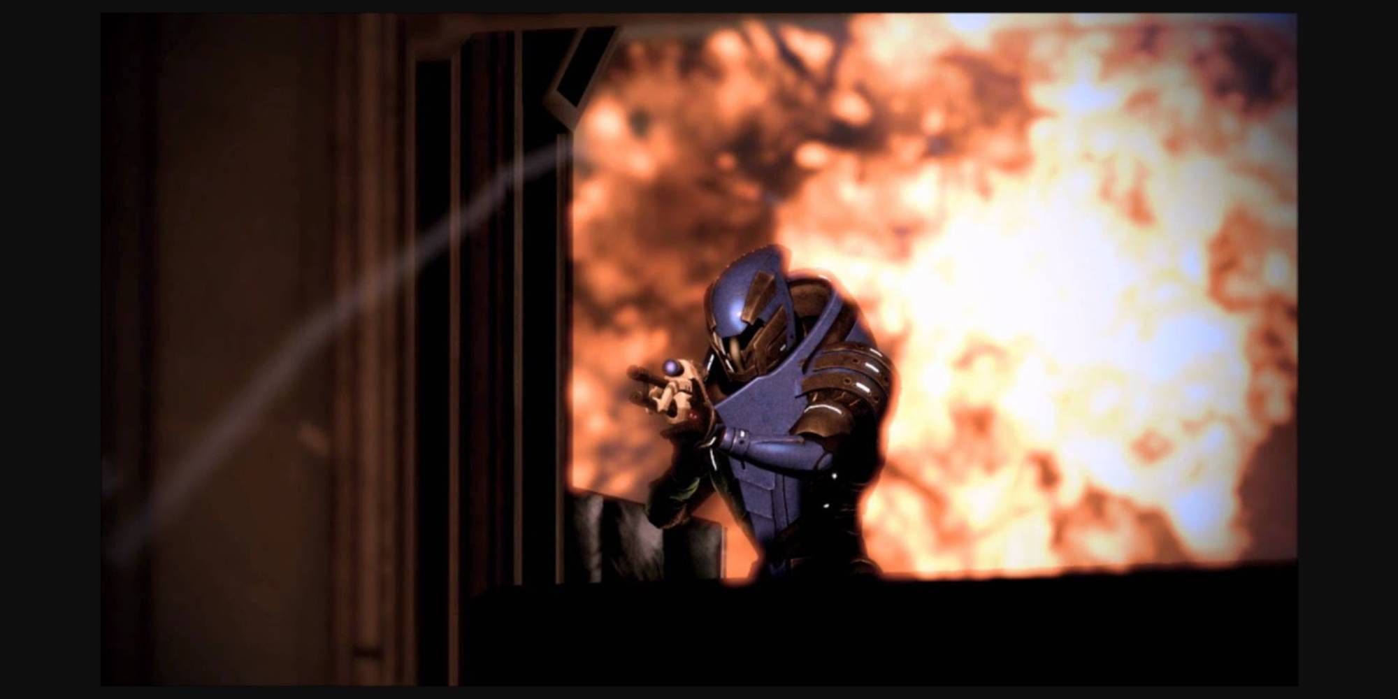 Garrus fights mercenary groups on Omega in Mass Effect 2