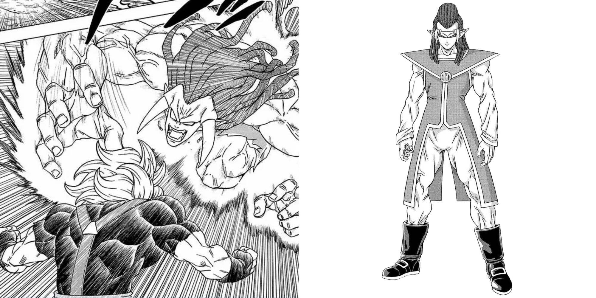 Gas From The Dragon Ball Super Manga And His Other Form Attacking Granolah