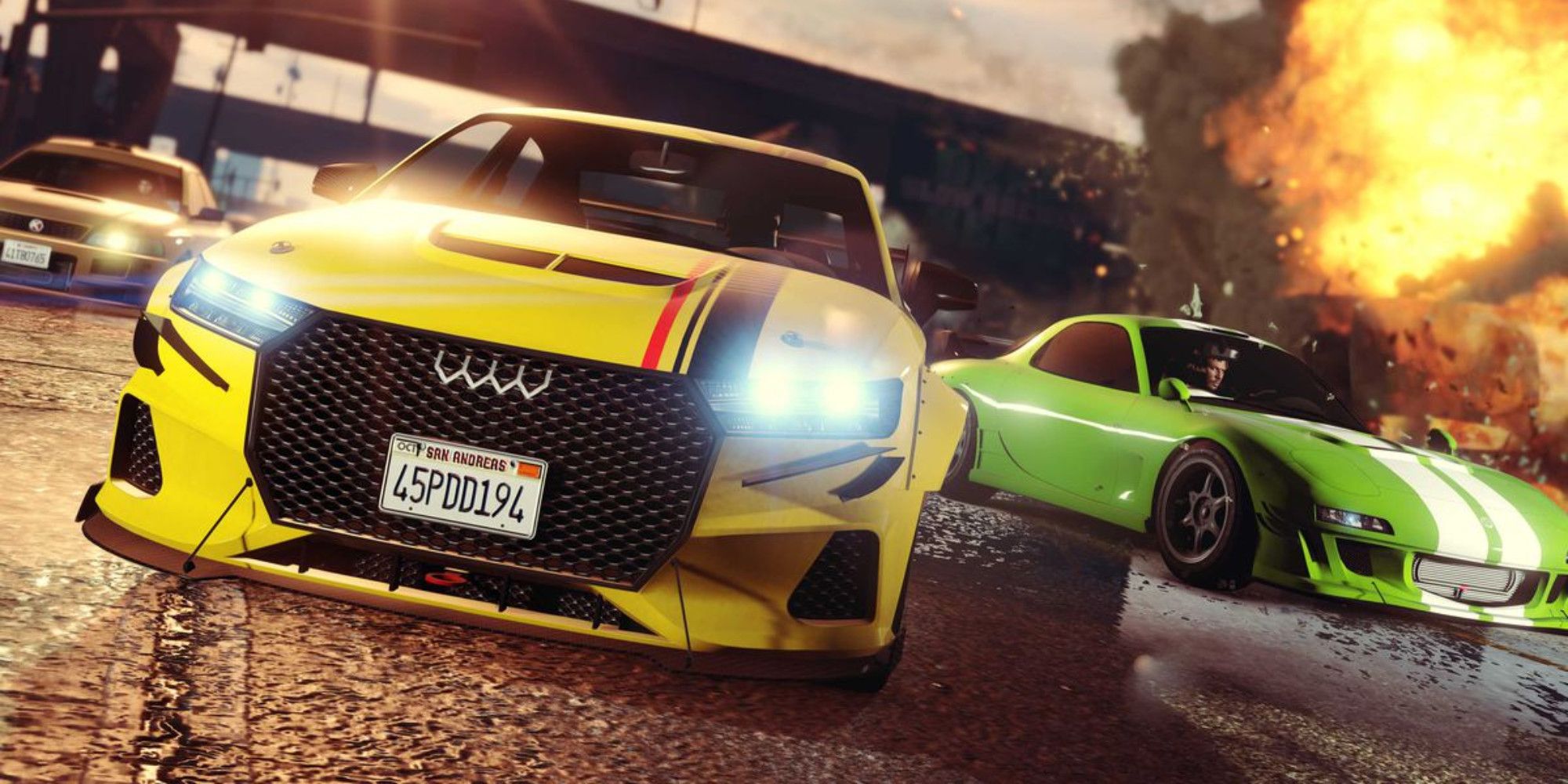 GTA Online Cars screenshot of a race