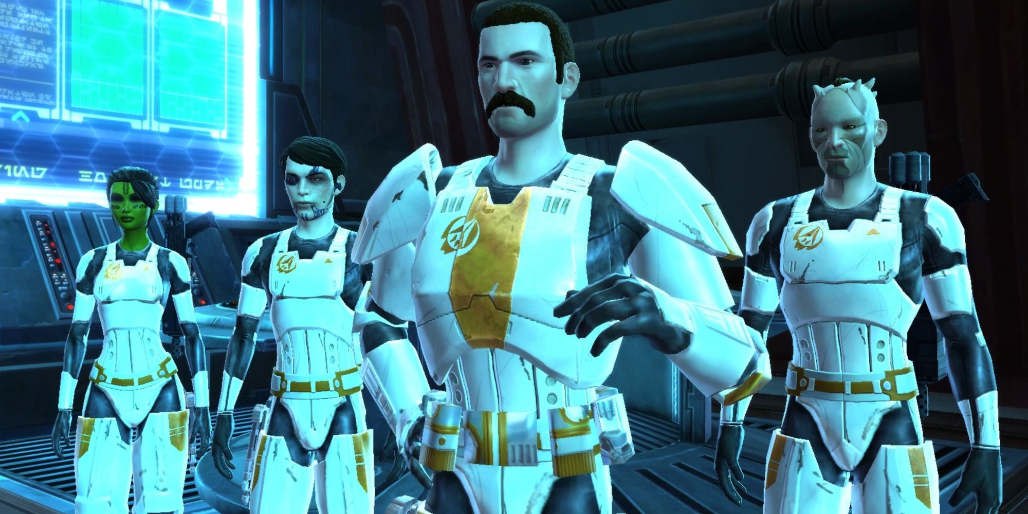 Wraith, Needles, Tavus, and Fuse, from Star Wars: The Old Republic