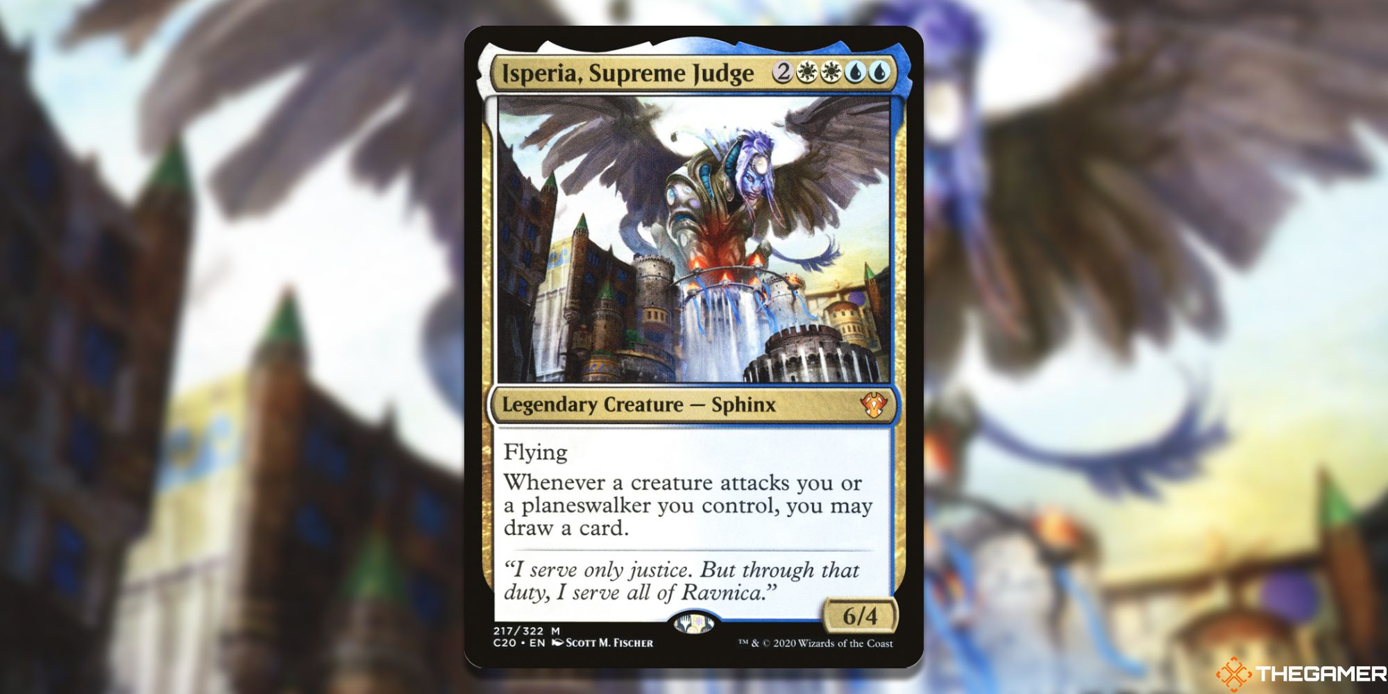 Card image of Isperia, Supreme Judge in Magic: The Gathering, with artwork by Scott M Fischer