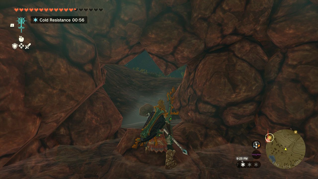 Link chipping at the stones in Zelda Tears of the Kingdom