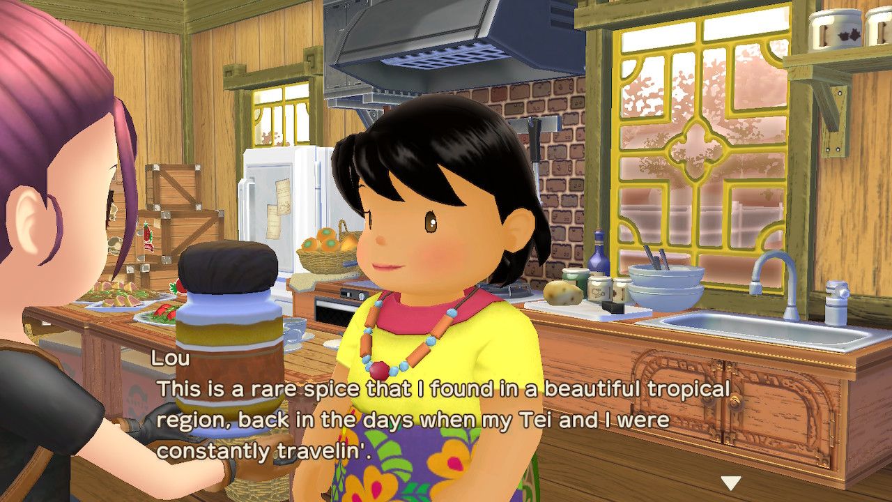 lou giving you her spice story of seasons a wonderful life guide sos awl recipes