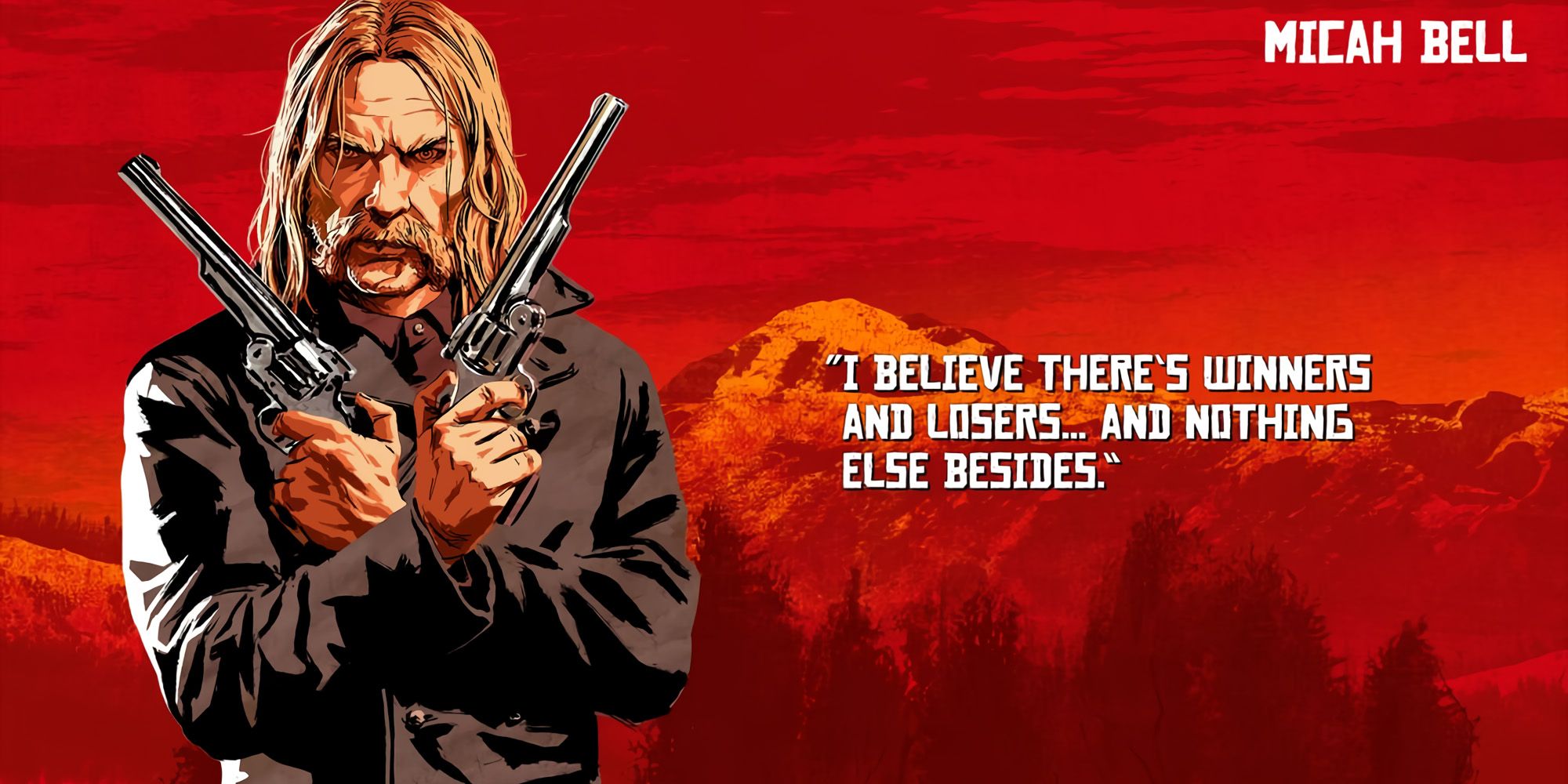 Micah Bell Red Dead Redemption 2 Promotional Art