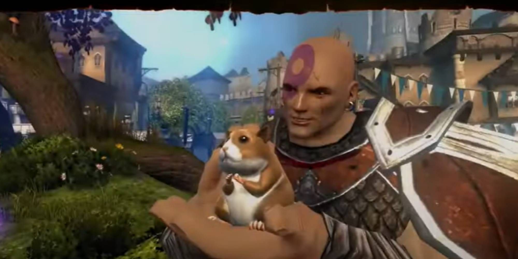 Minsc with his giant space hamster Boo in Baldur's Gate