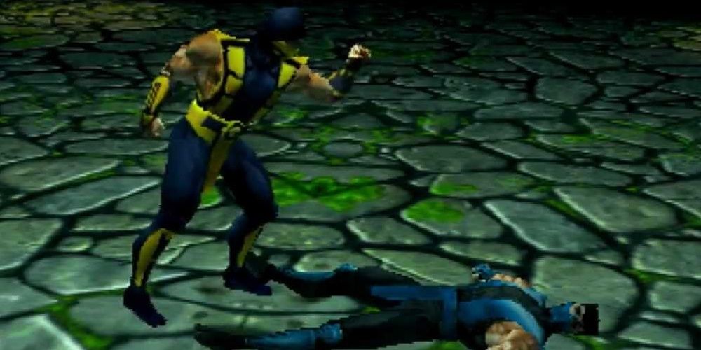 Mortal Kombat 4 - Scorpion yells at Sub-Zero