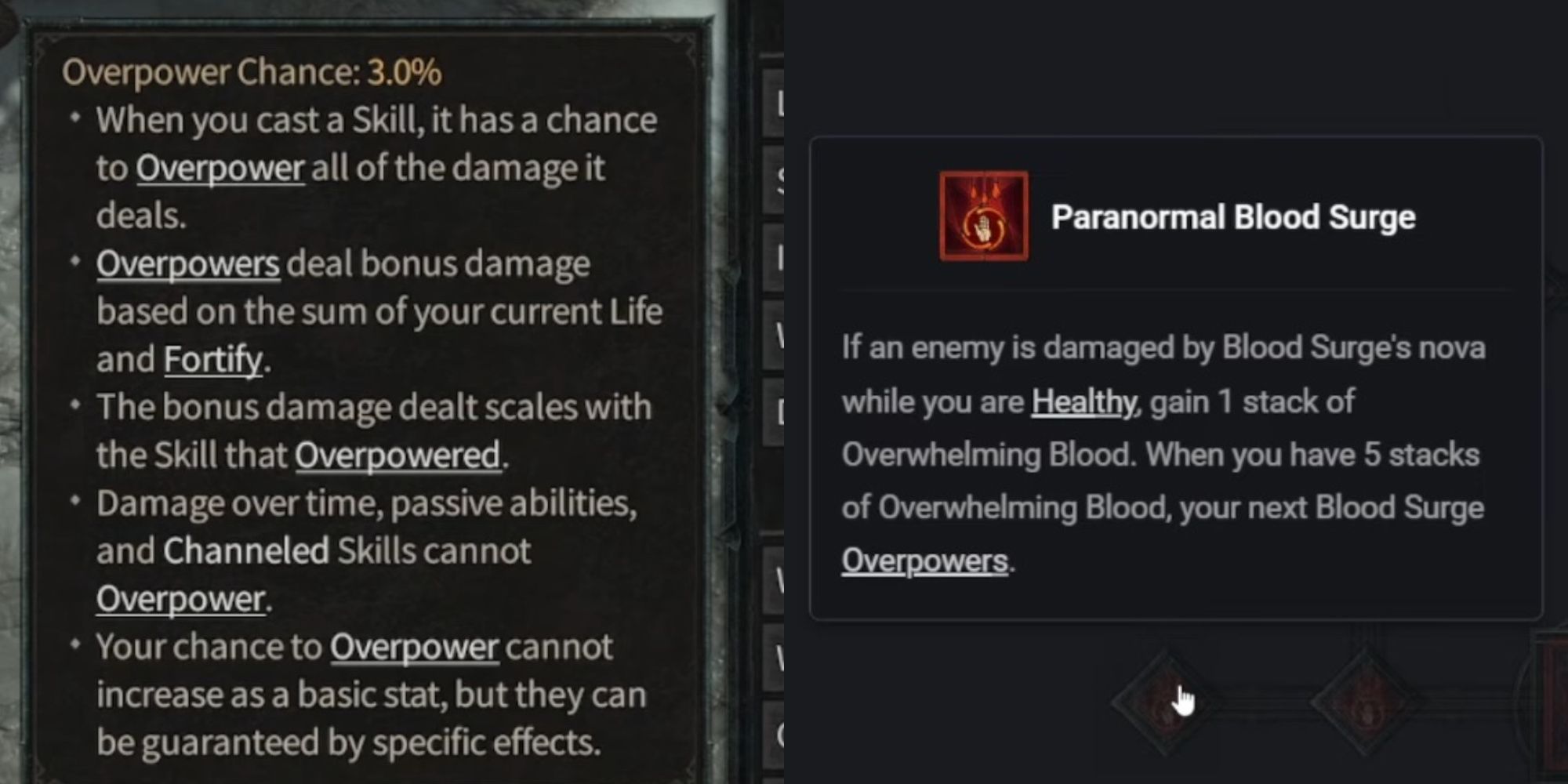 How Overpower Works In Diablo 4   Overpower Chance And Paranormal Blood Surge 