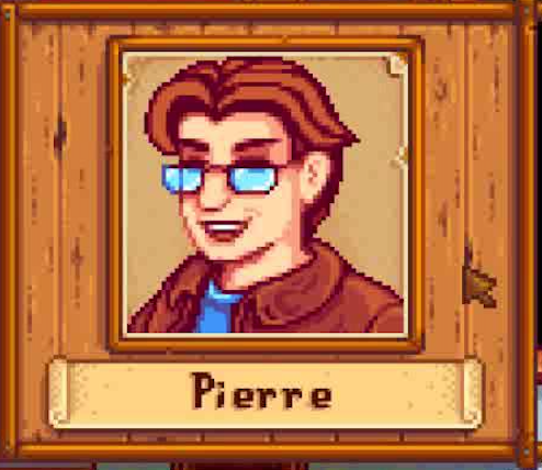 Pierre smiling in his portrait