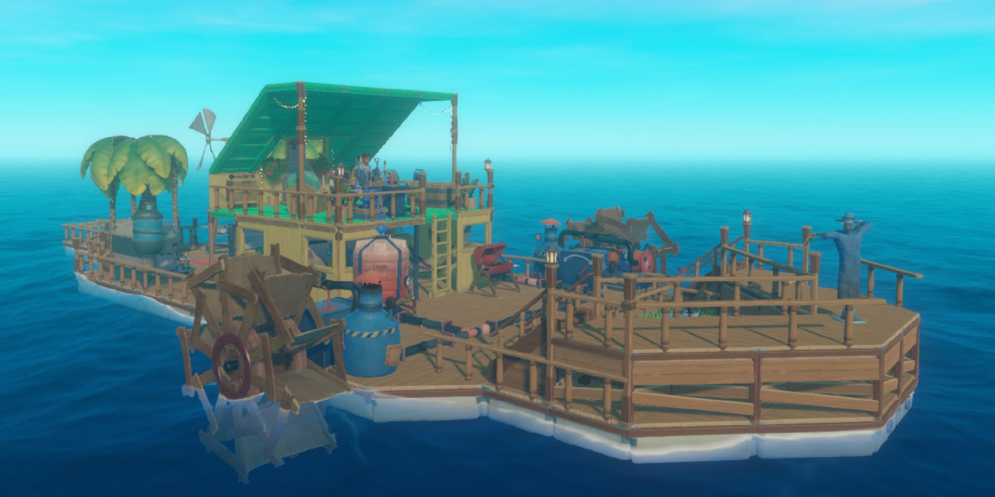 Raft Screenshot Of Highly Upgraded Raft