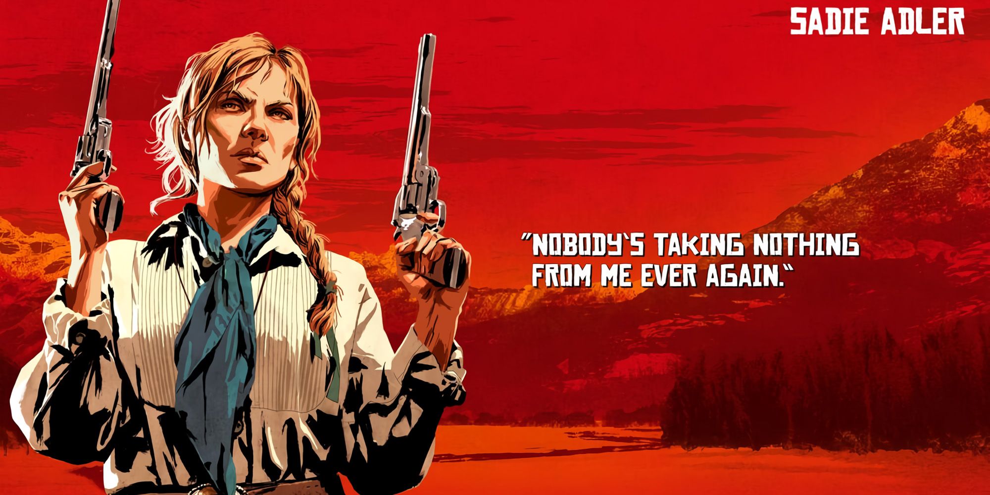 Sadie Adler Red Dead Redemption 2 Promotional Art