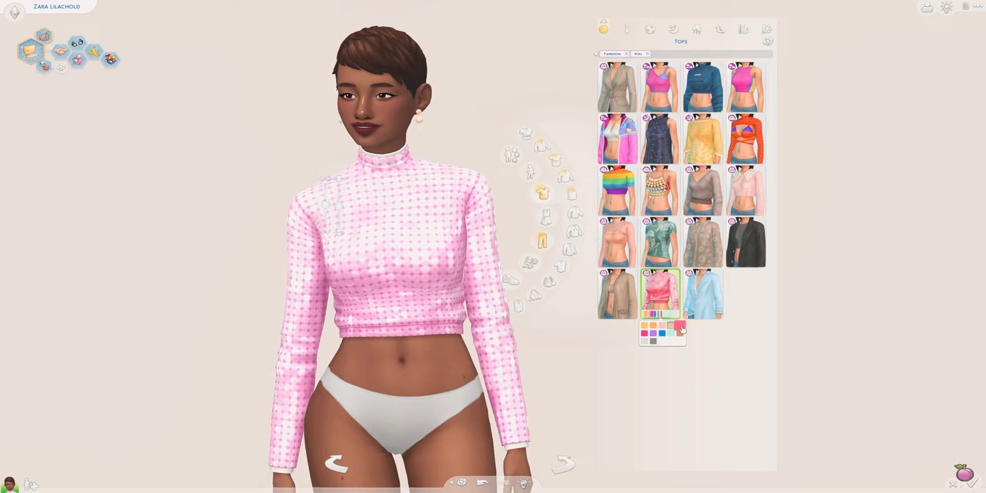 Sparkly Turtleneck from Sims 4 Moonlight Chic Kit