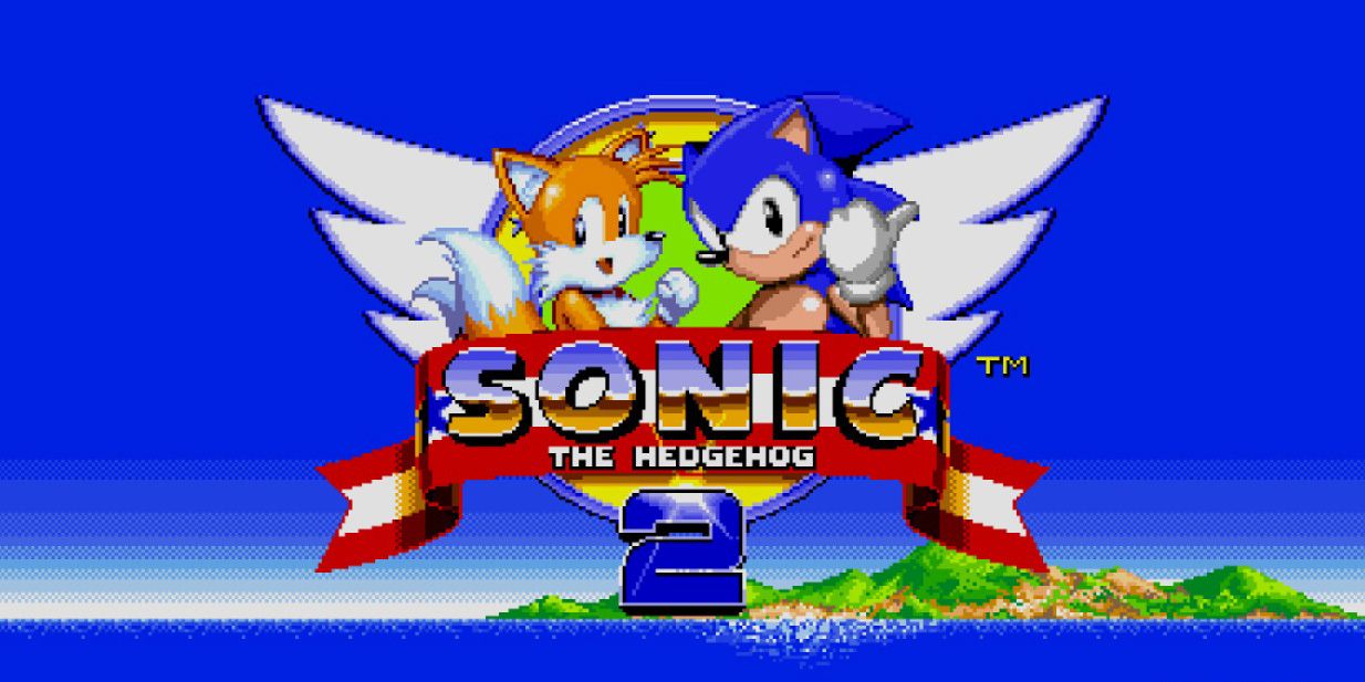 Sonic The Hedgehog 2 - The Title Screen Featuring Sonic And Tails