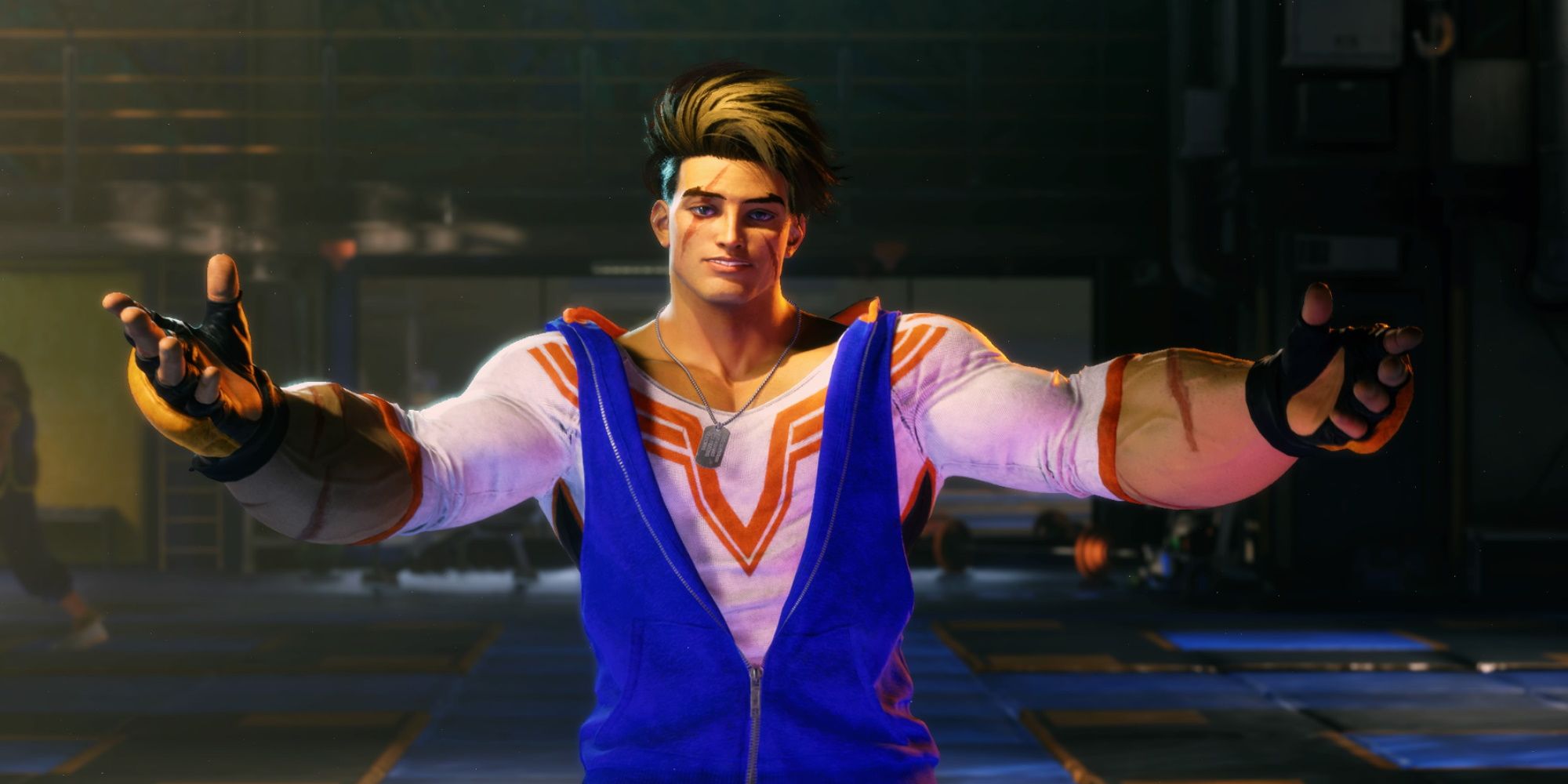 Street Fighter 6, Luke welcoming you to the World Tour Mode