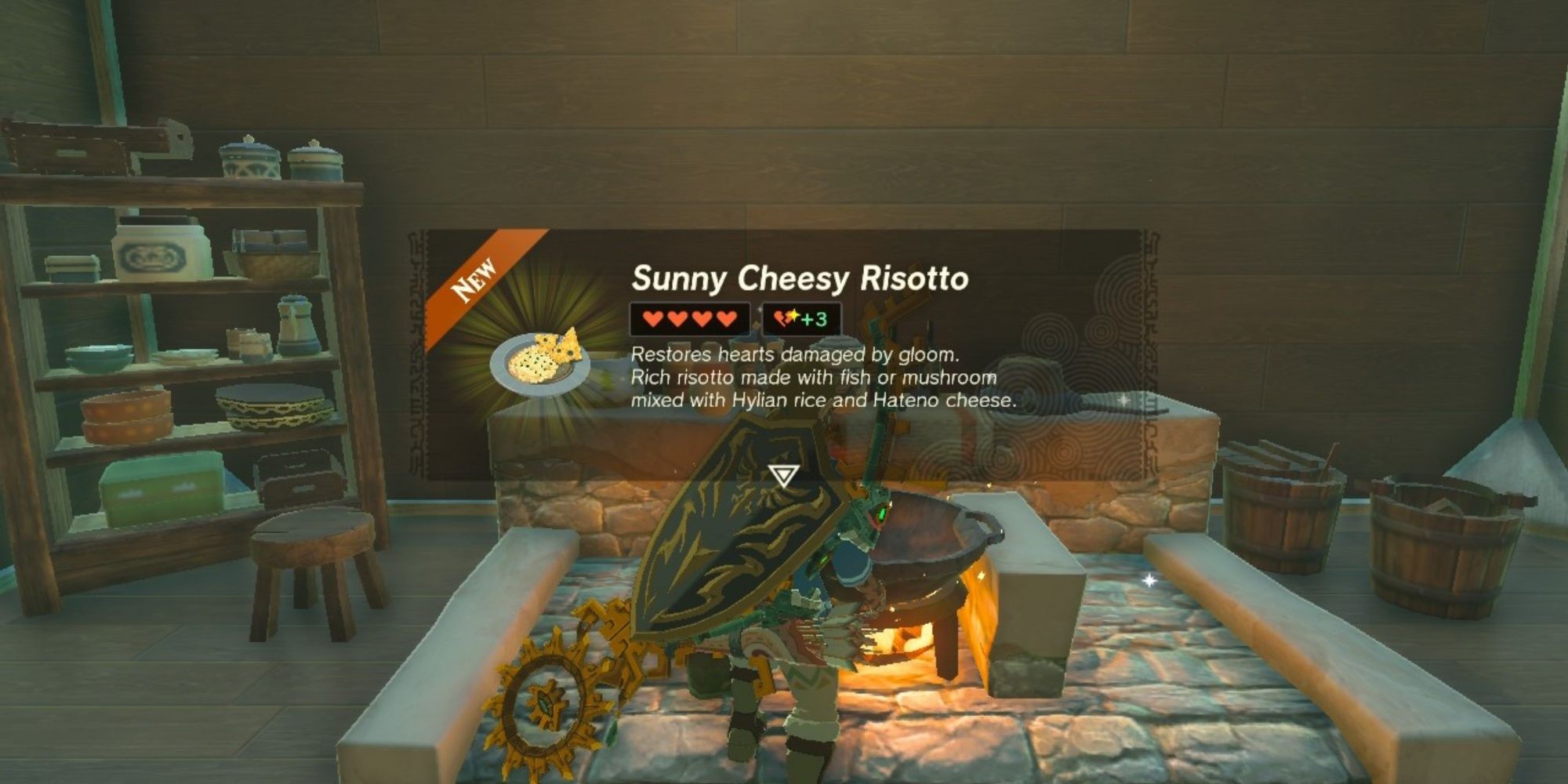 Sunny Cheesy Risotto in Tears of the Kingdom