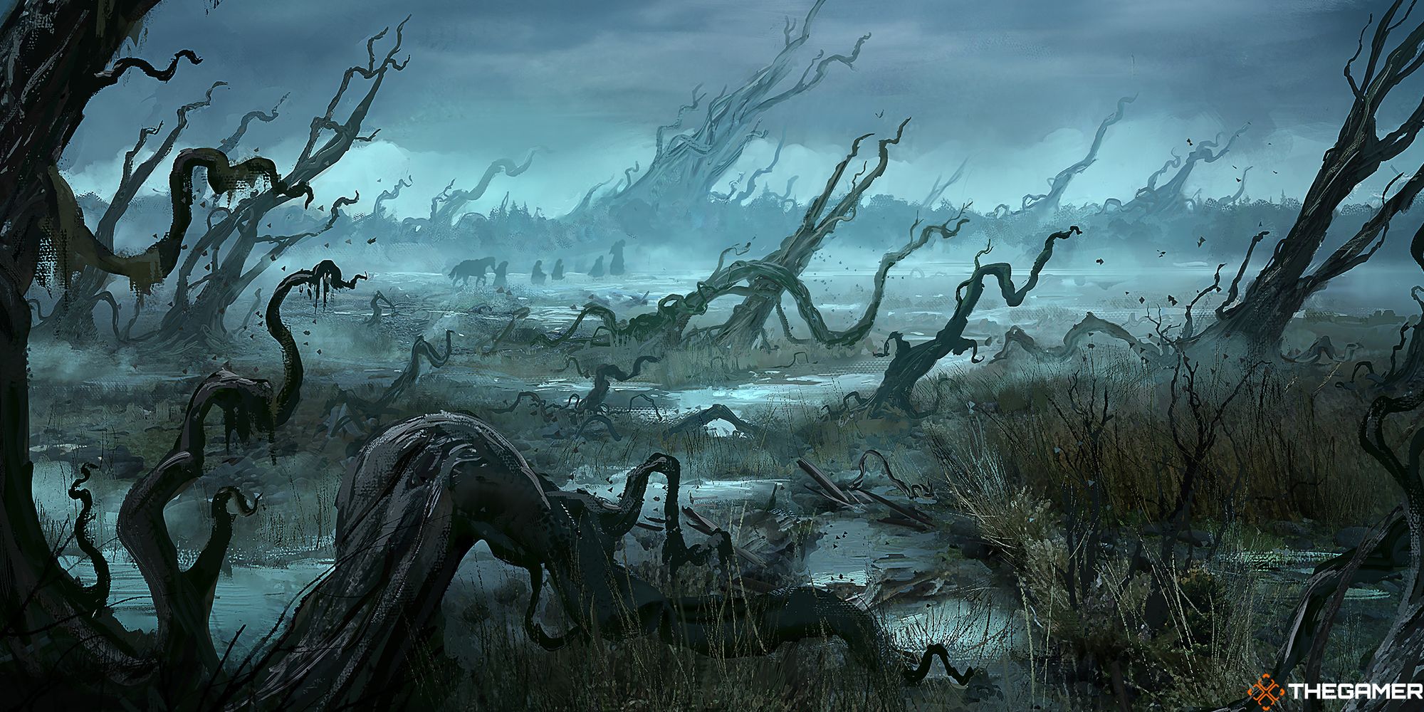 Swamp from Lord of the Rings and MTG