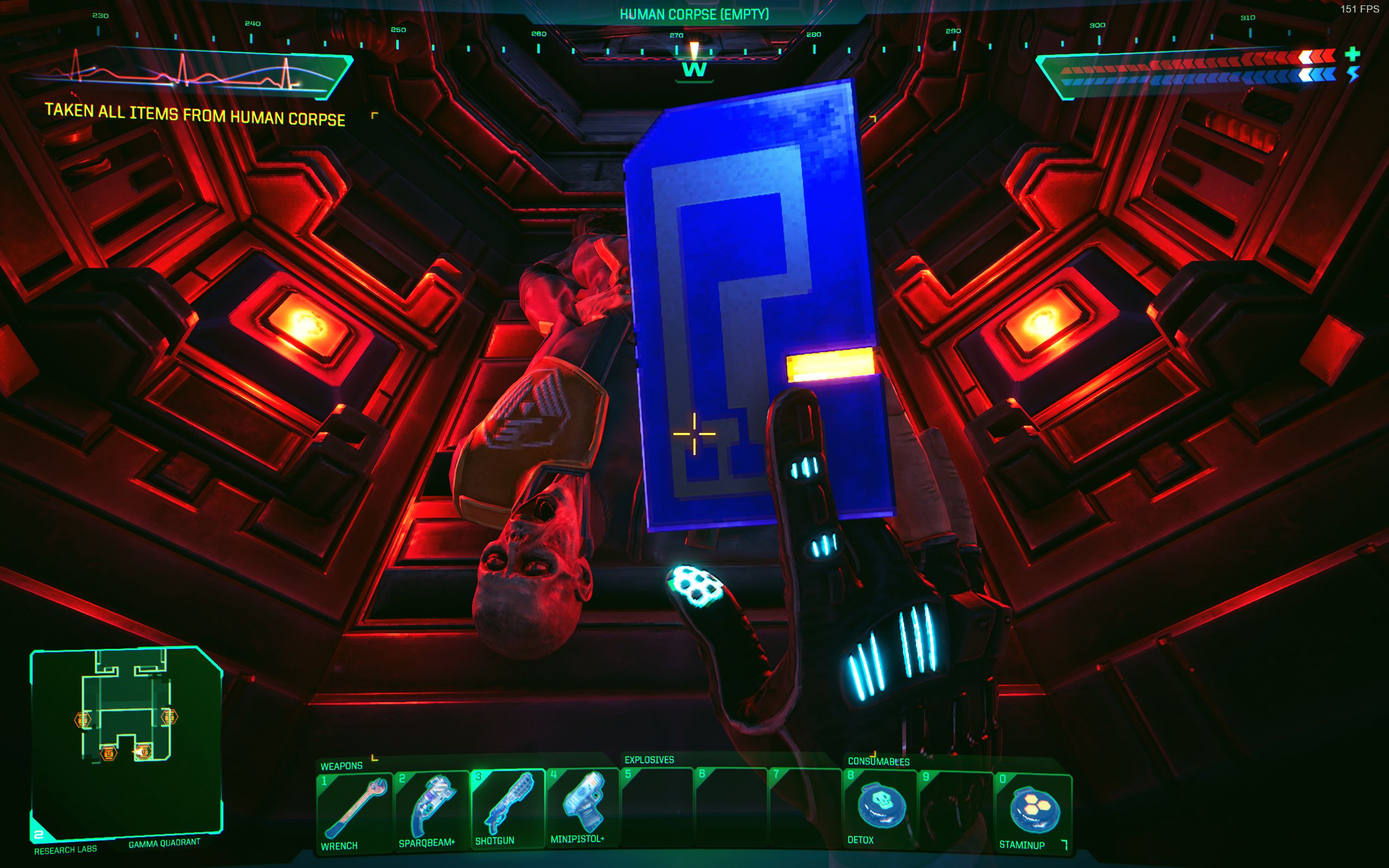 System Shock: Group 3 (GP3) access card CPU node room at research level
