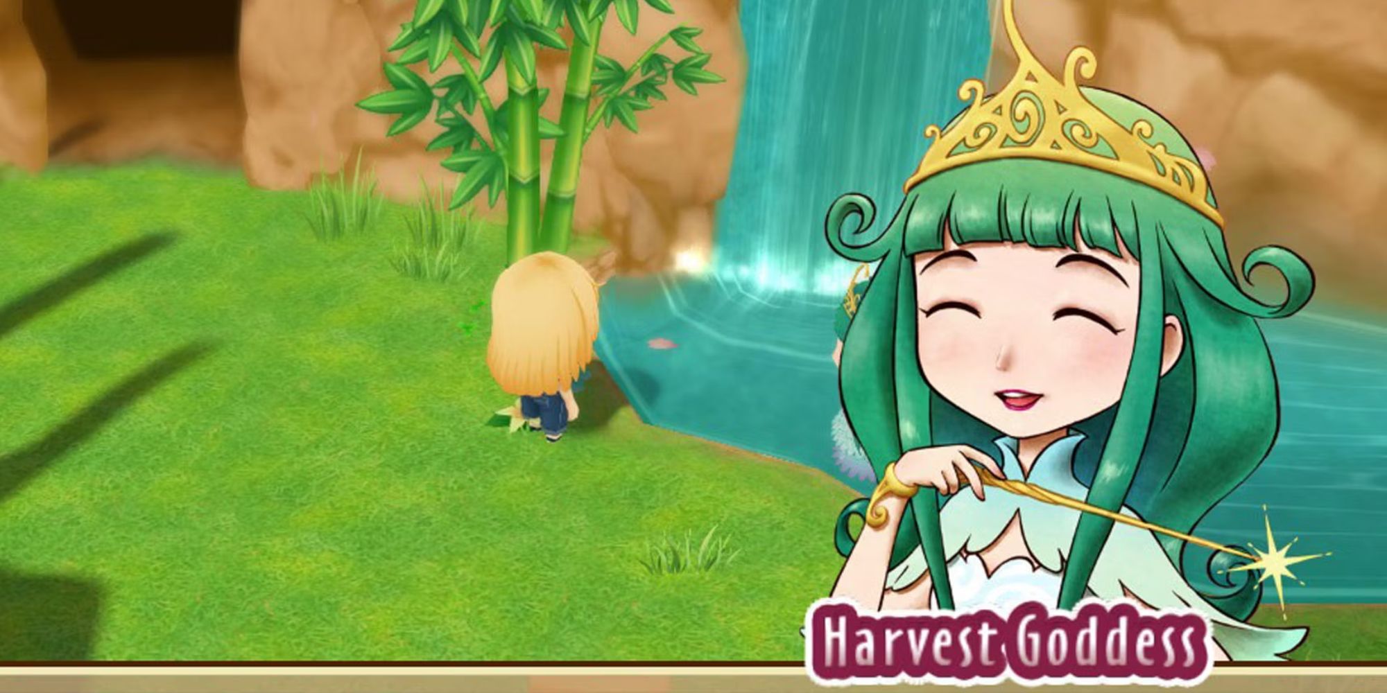 Harvest Goddess in Story of Seasons Friends of Mineral Town