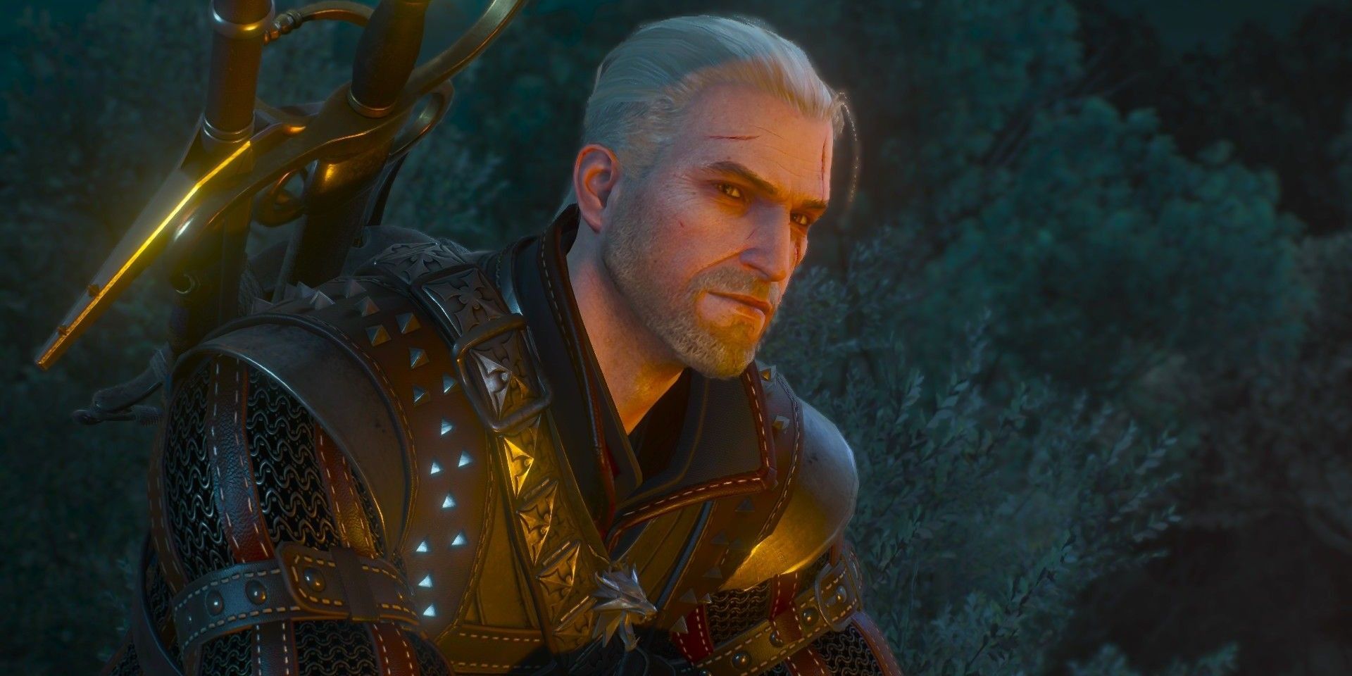 The Witcher 3 Screenshot Of Geralt As He Sits By A Fire