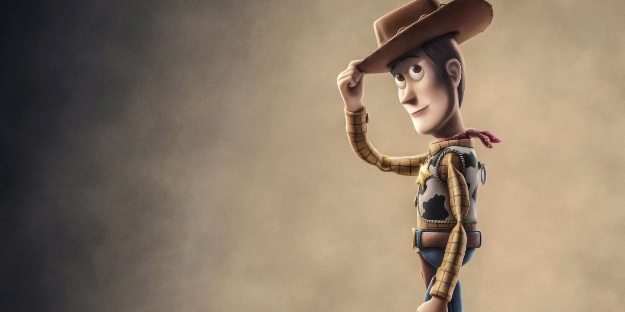 Toy Story 4; Woody tipping his hat to the viewer