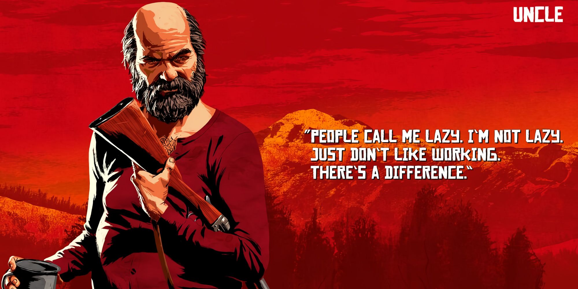 Uncle Red Dead Redemption 2 Promotional Art