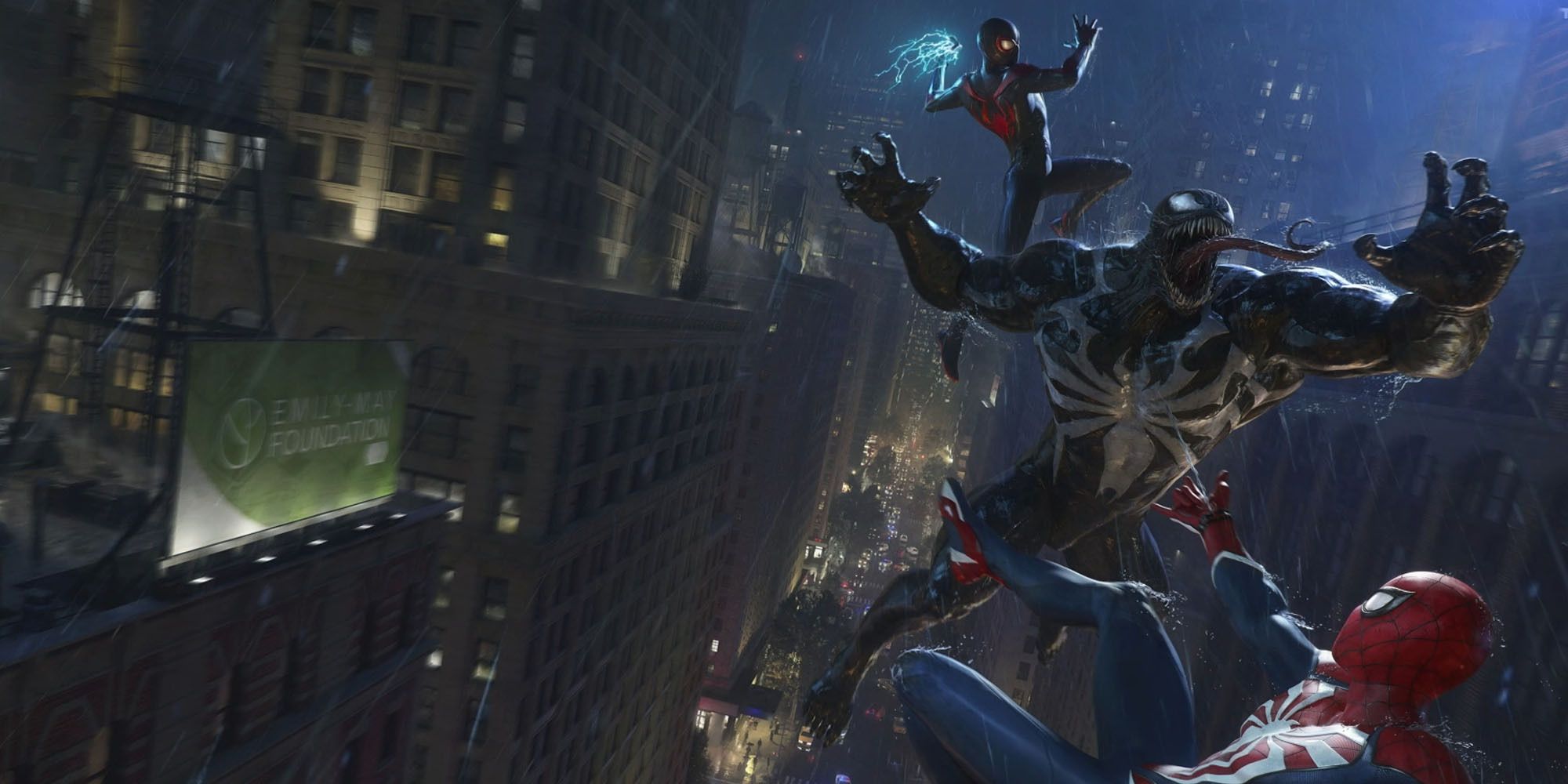 Spider-Man 2's art of Venom.