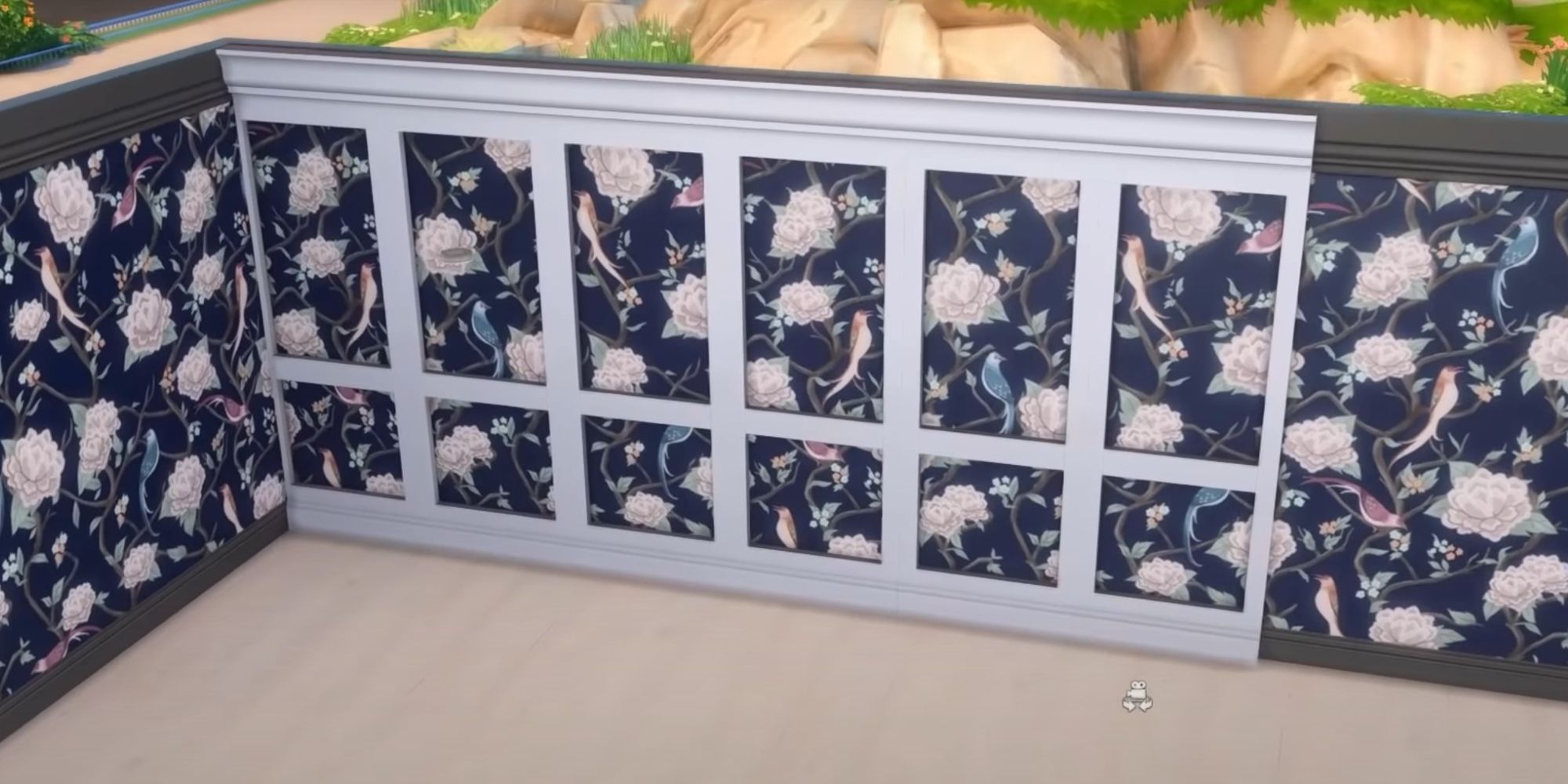 Image of white trim from Sims 4 Decor To The Max Kit.