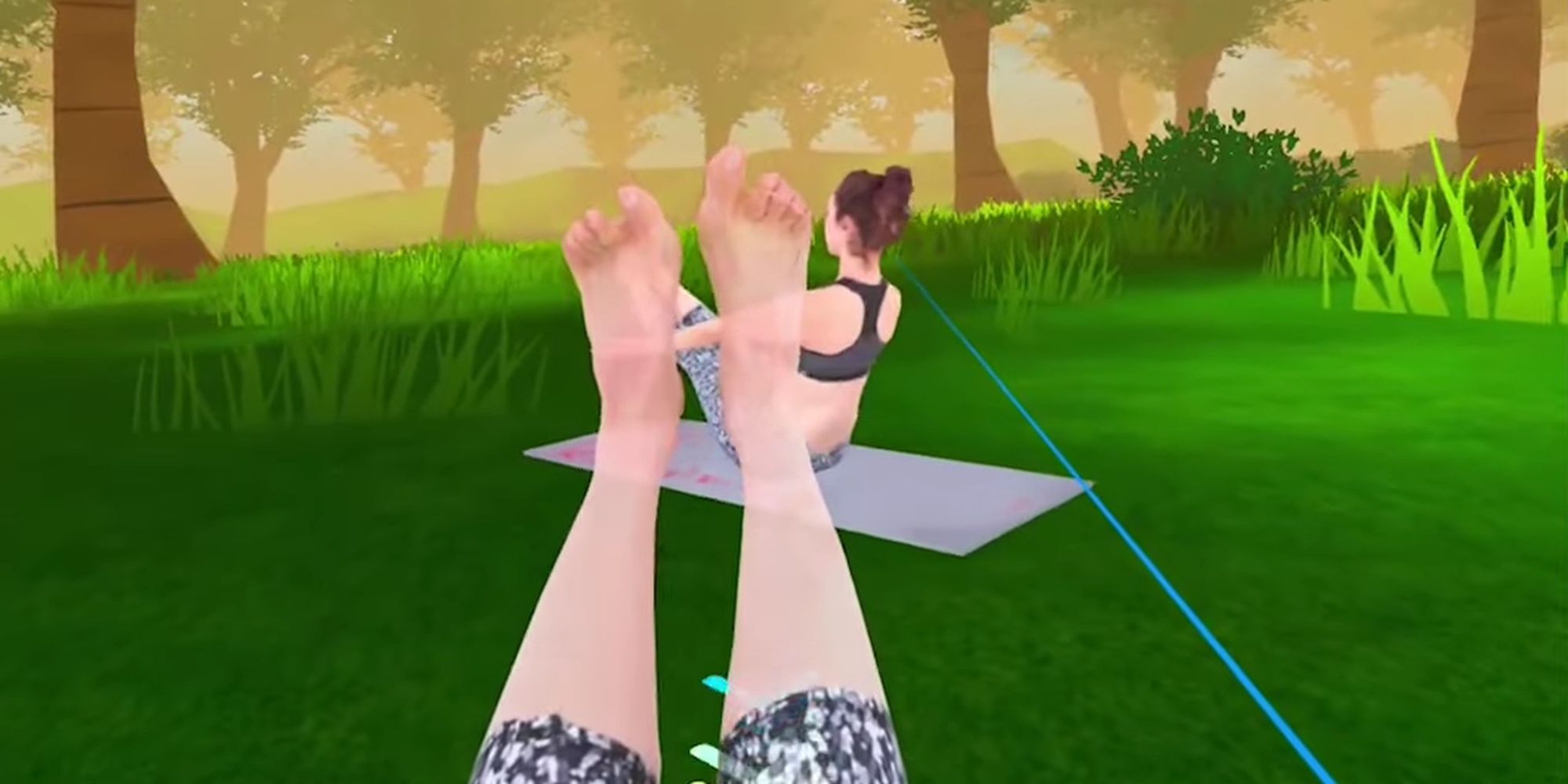 Yoga VR: Copying The Poses Of The Digital Instructor