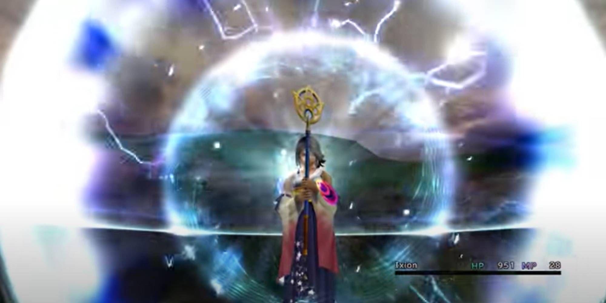 Yuna summons Ixion in Final Fantasy 10