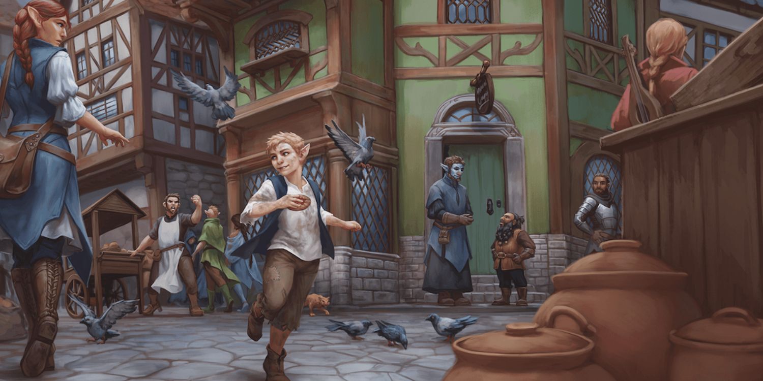 Zadash Market Dungeons and Dragons art via Wizards of the Coast