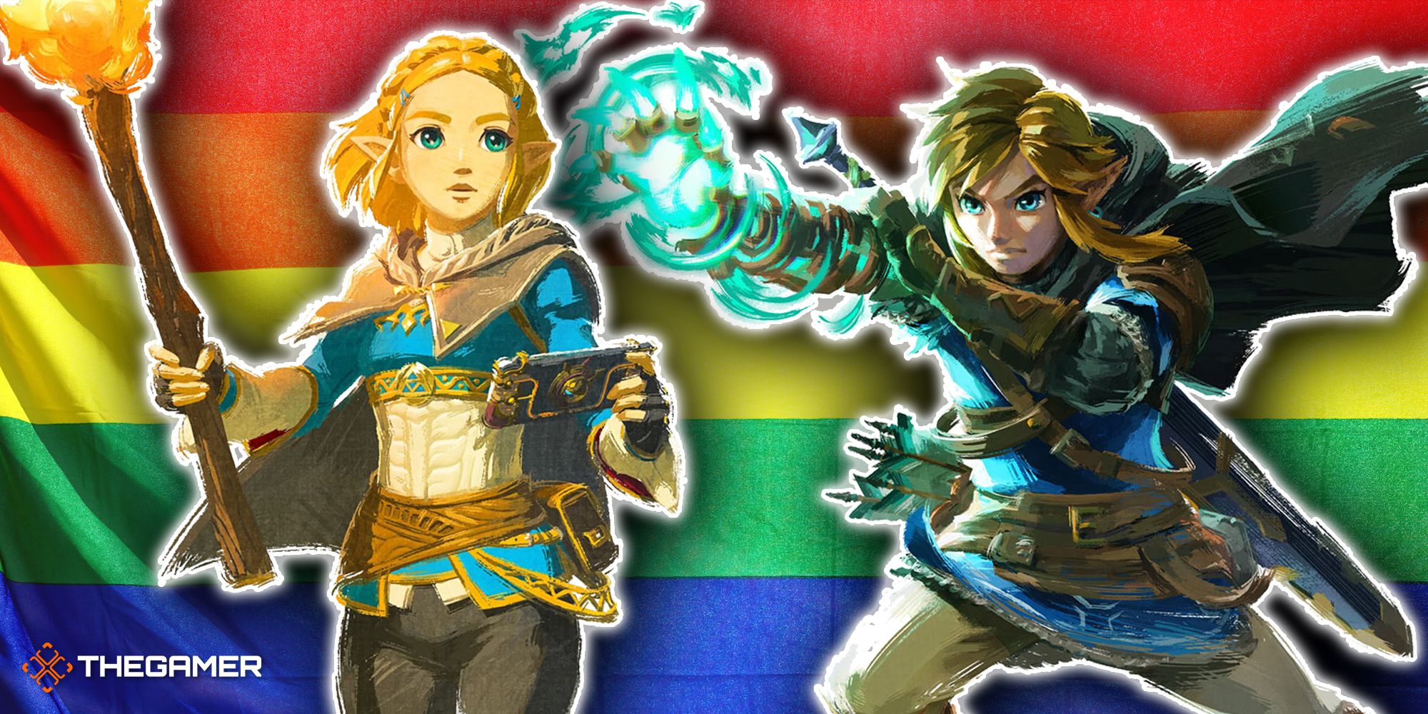 37-Link Zelda and a Pride flag