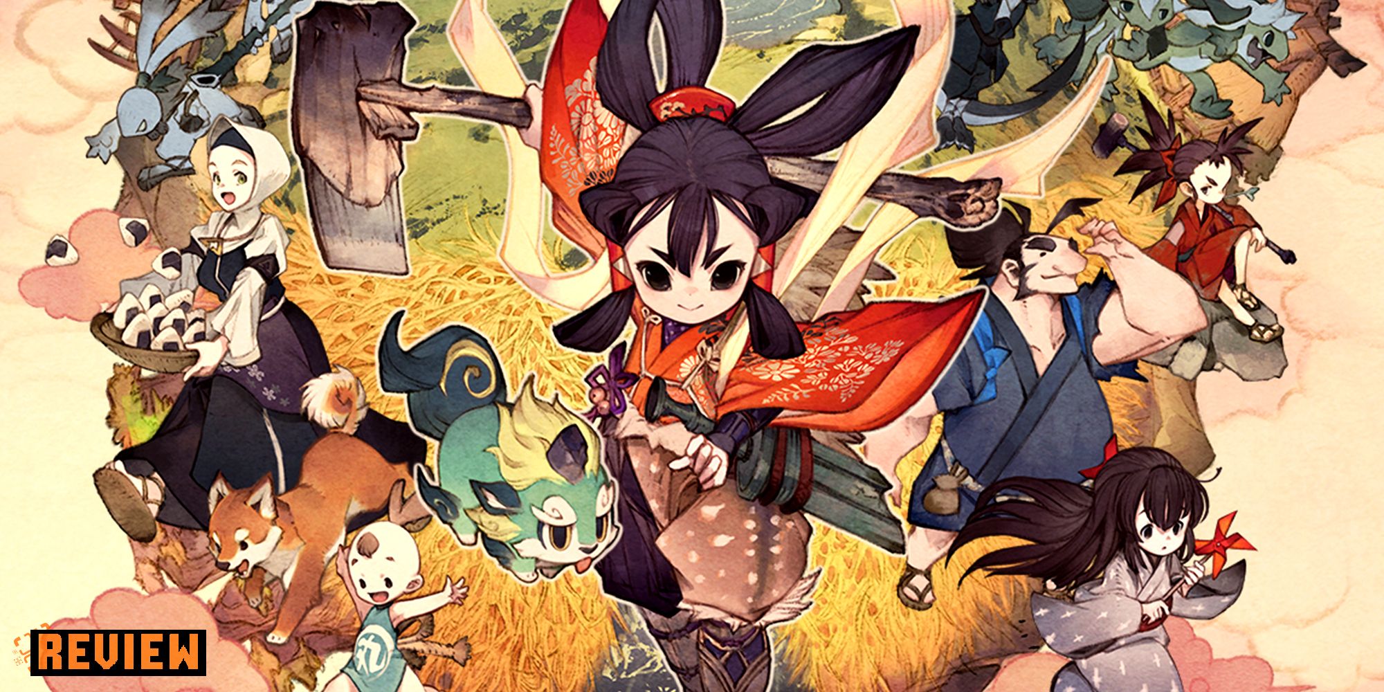 Game art from Sakuna Of Rice and Ruin.
