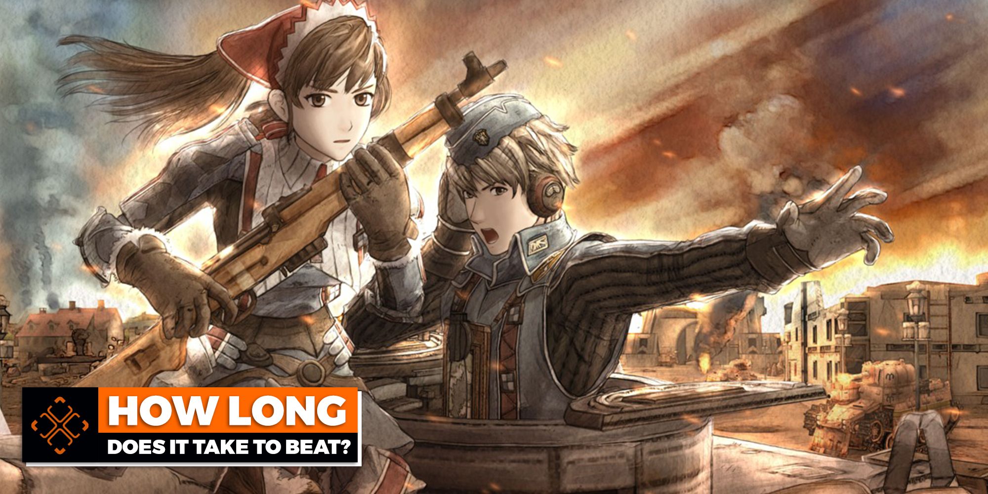 Game art from Valkyria Chronicles.