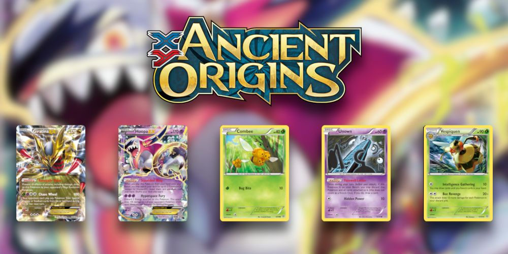 Ancient Origins XY with Giratina EX, Hoop EX, Combee, Unown, and Vespiquen