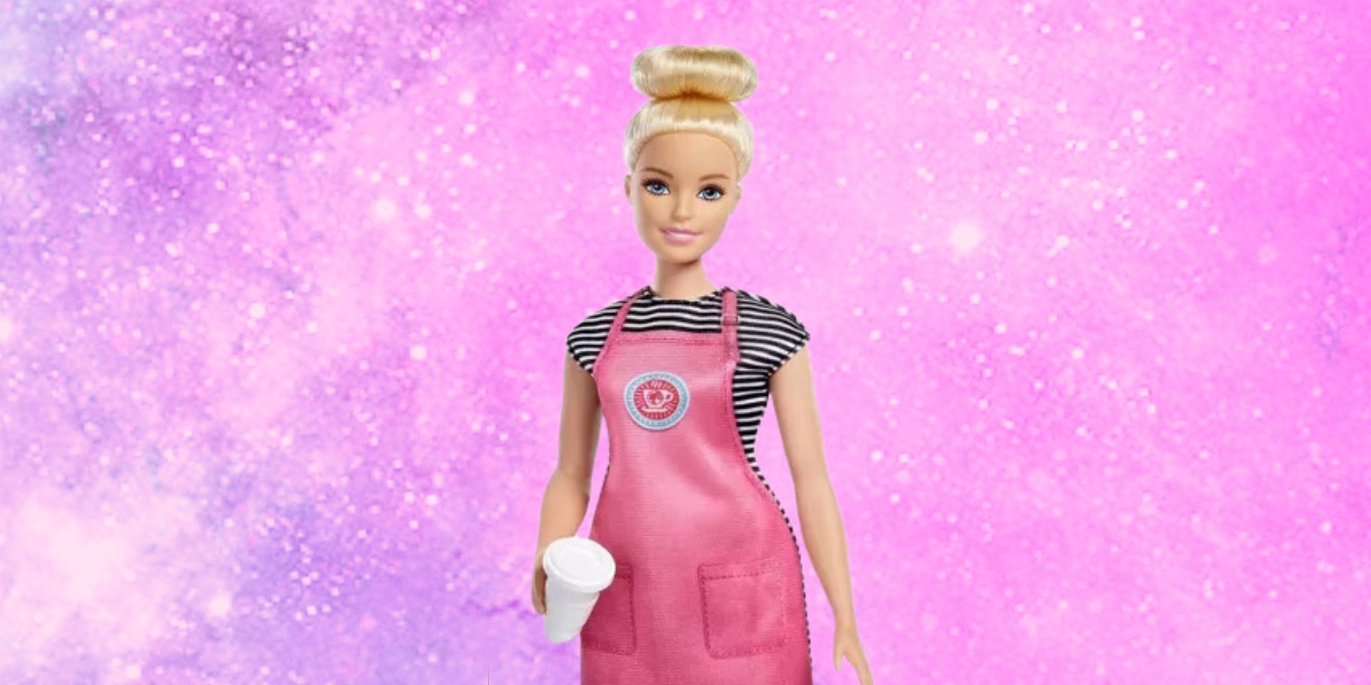 Barista barbie doll hot sale