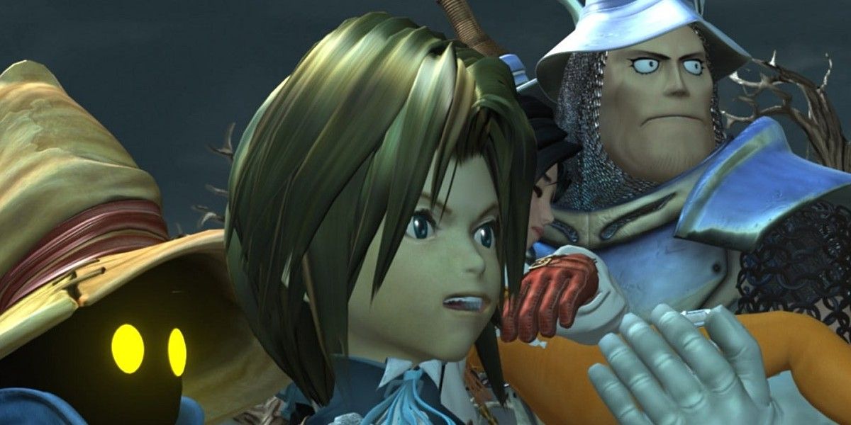 Image displaying a comparison between characters from Final Fantasy IX and Final Fantasy I, highlighting their striking resemblance.
