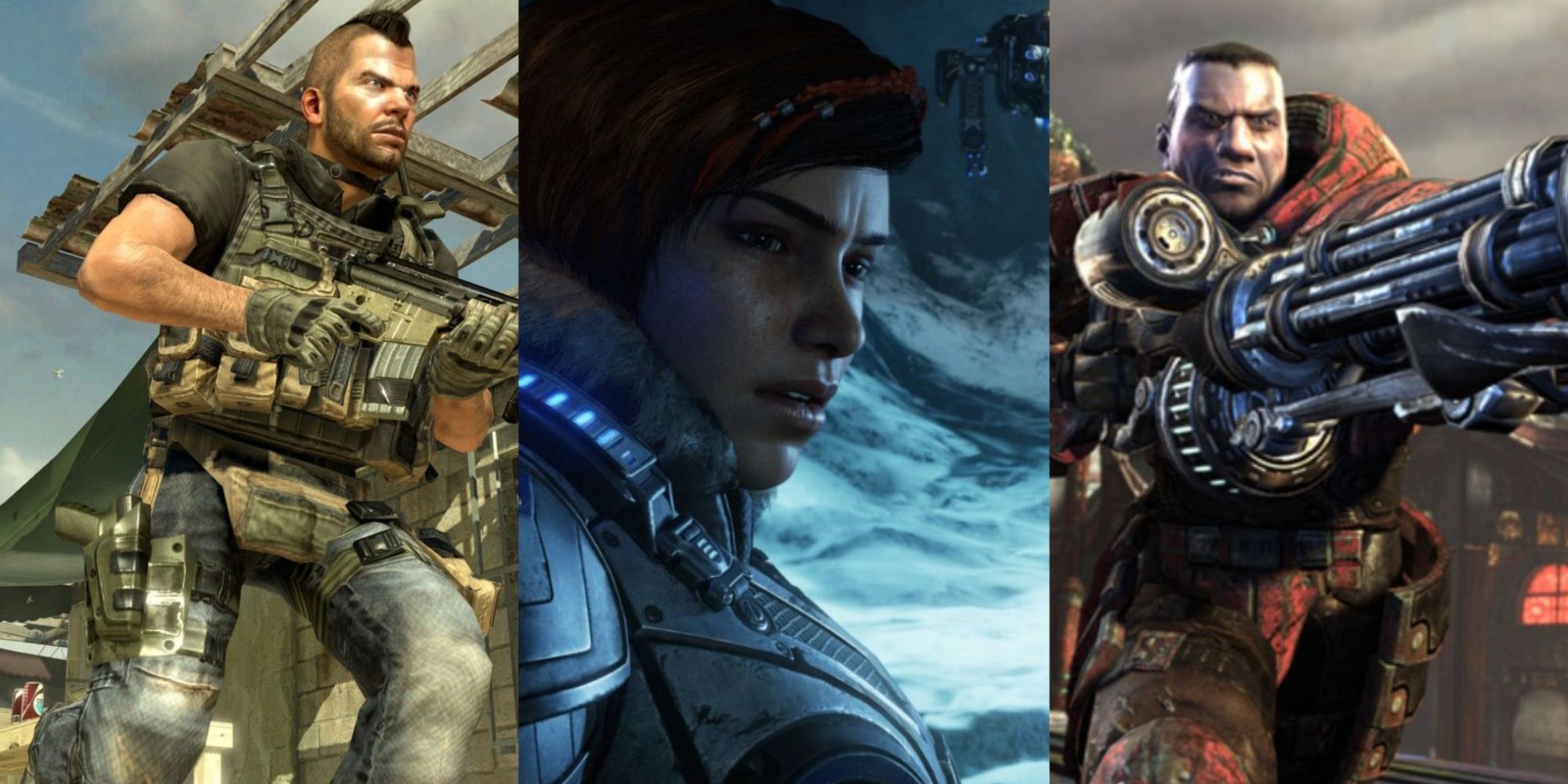 Co-op Shooters Featured Split Image Call Of Duty, Gears 5, and Unreal Tournament 3