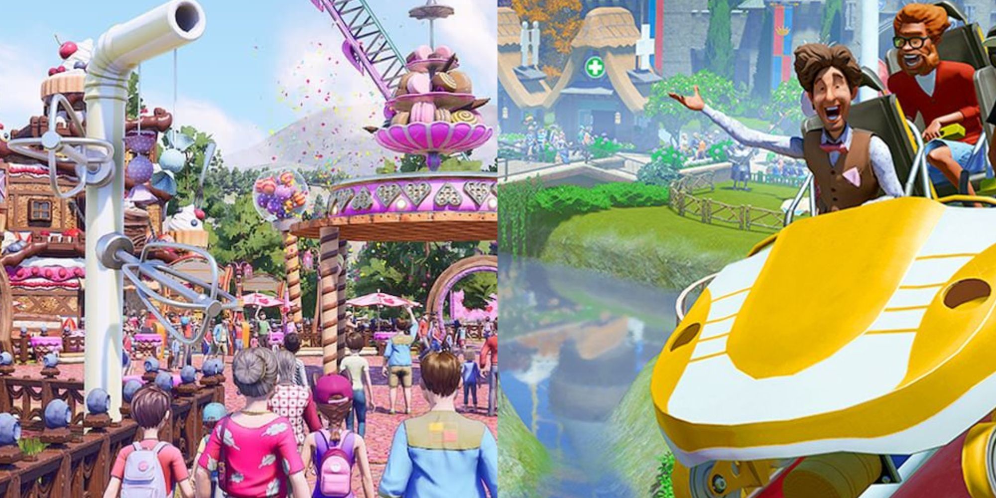 park beyond and planet coaster collage