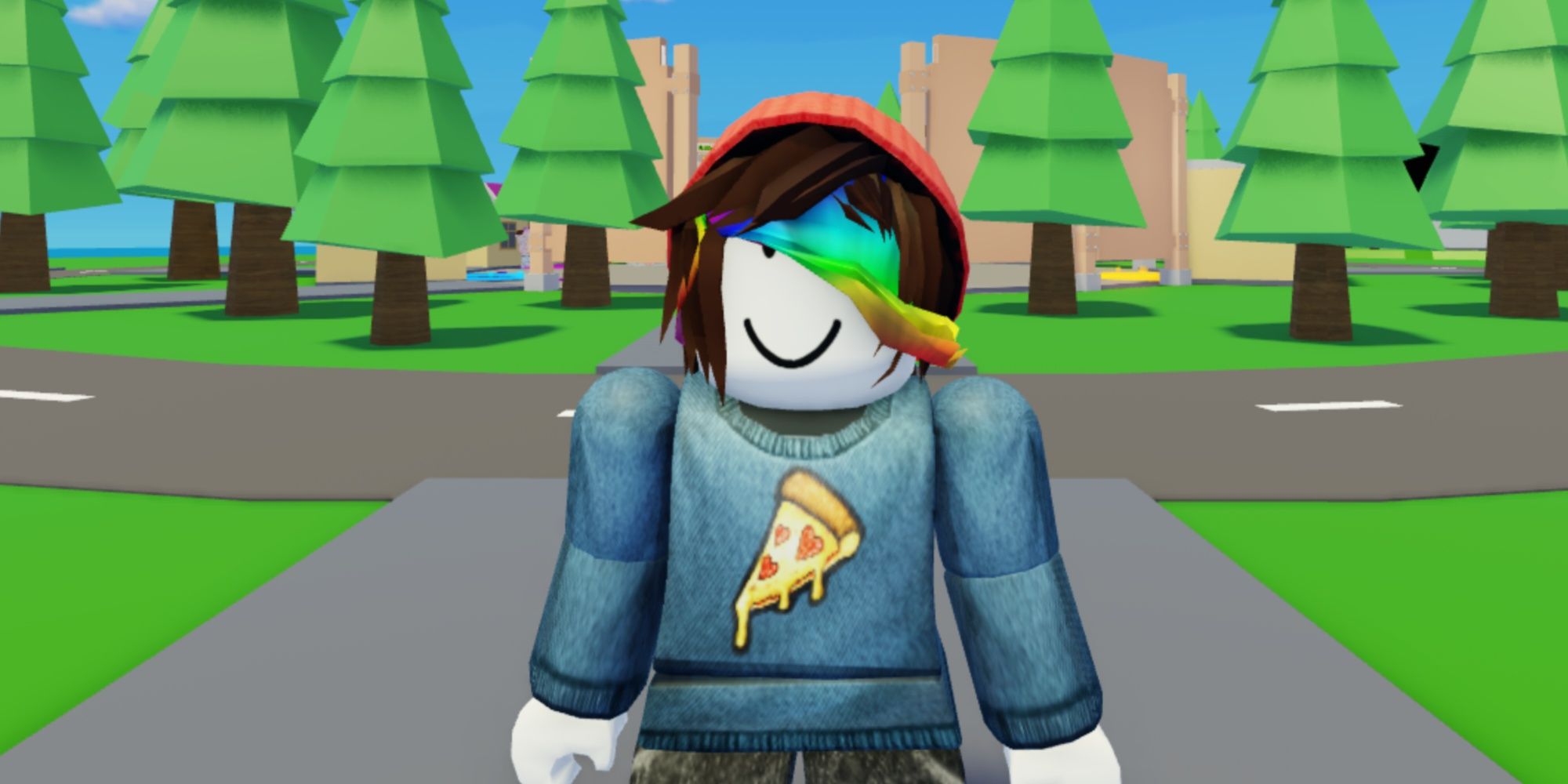 Our character in the Roblox - Billionaire Simulator 2 lobby