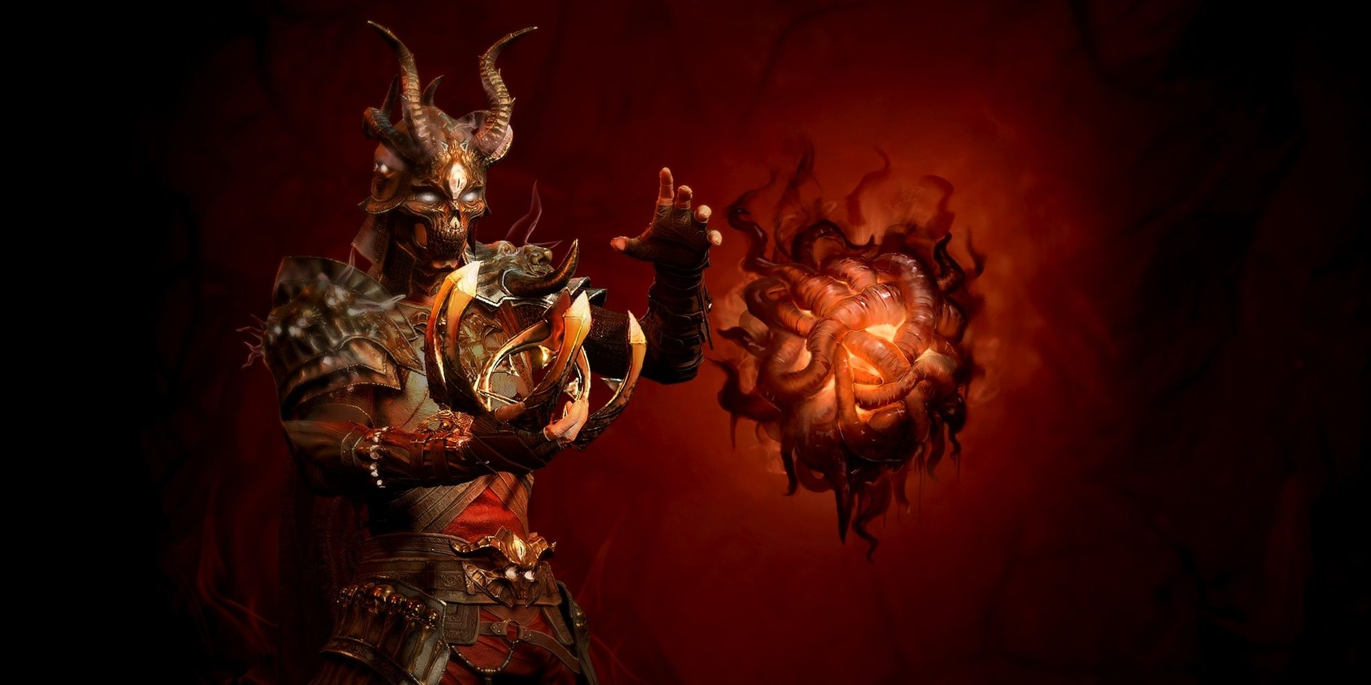 Diablo 4 Character Interacting With Malignant Heart