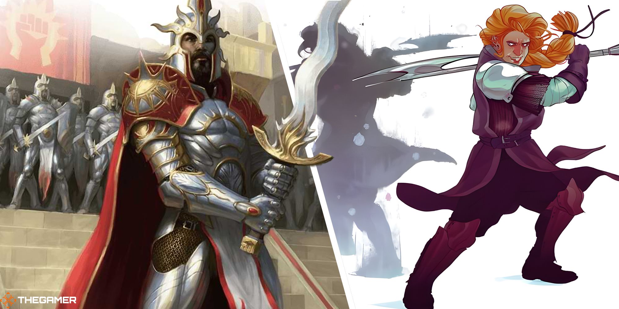 A Boros soldier and an Echo Knight in DND