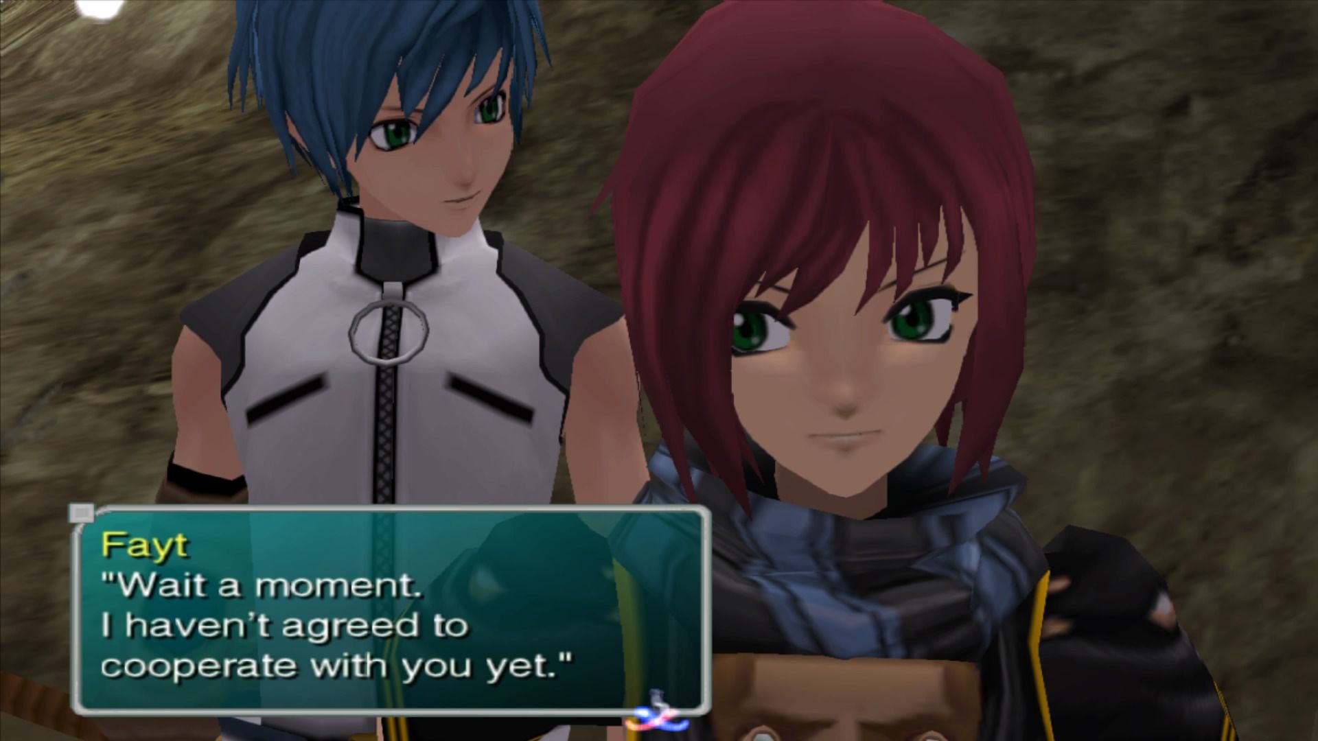 Fayt and Nel meet each other in Star Ocean Till The End of Time