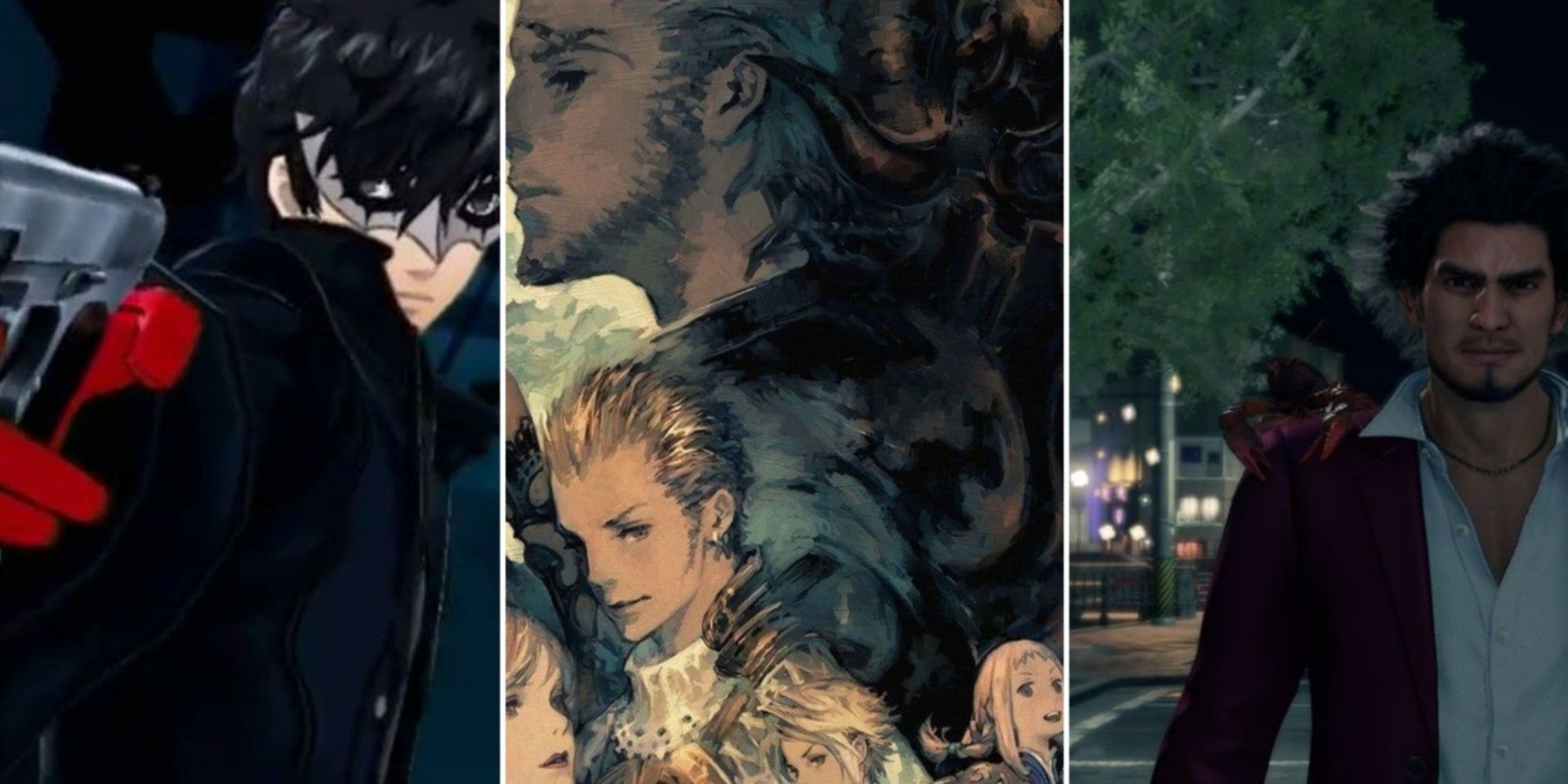 Gameplay And Art From Persona 5, Yakuza 7, And Final Fantasy 12