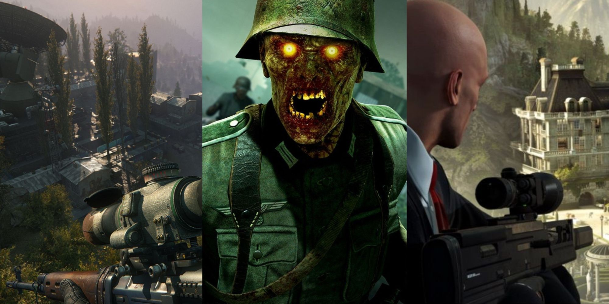 Games Like Sniper Elite 5 Split Image Sniper Ghost Warrior, Zombie Army, And Hitman 3