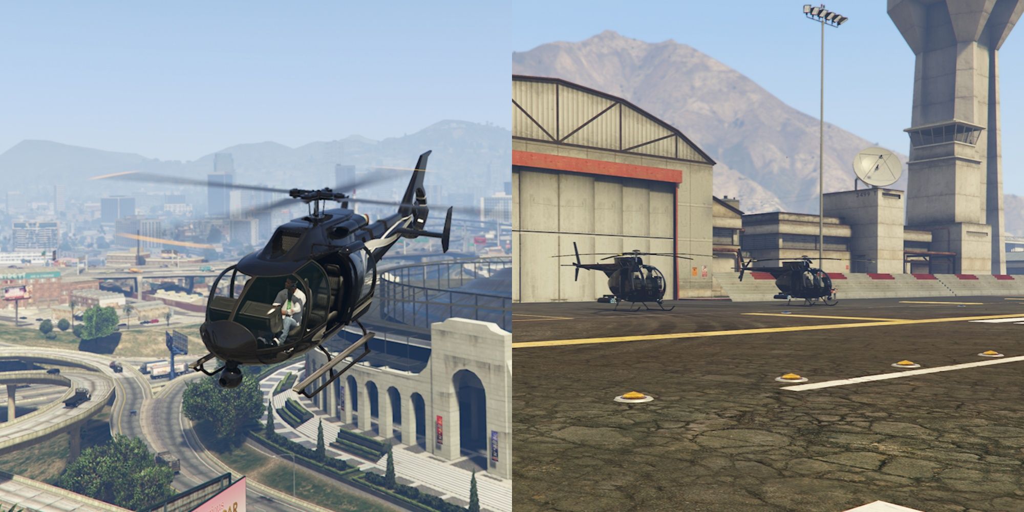 Grand Theft Auto 5 Helicopters Locations Featured Split Image