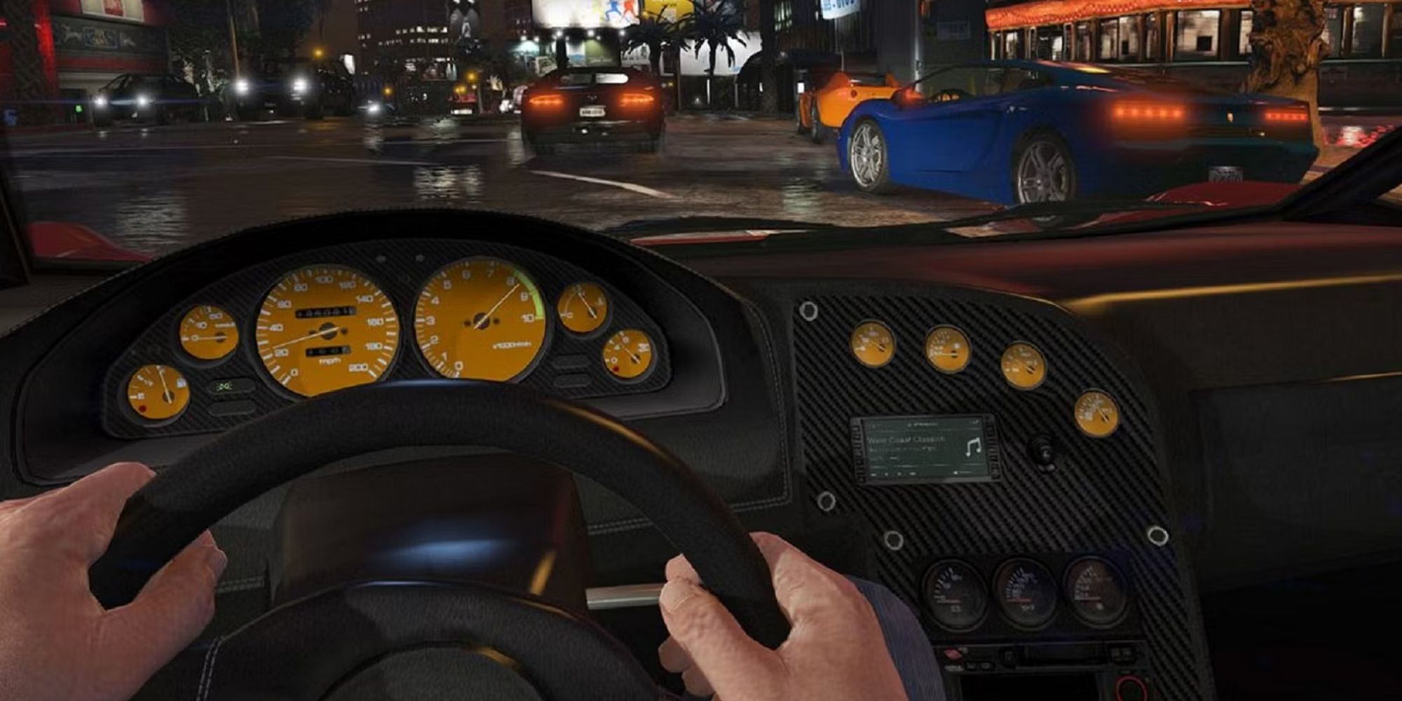 GTA 5 FPS View Of Inside A Car