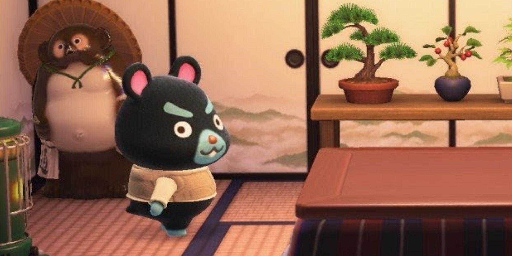 Hamphrey in his house in Animal Crossing New Horizons