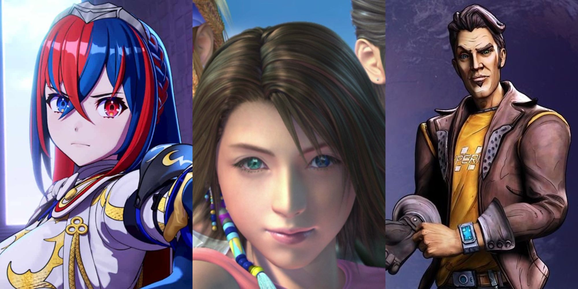 Game Characters With Heterochromia Alear, Yuna, Handsome Jack