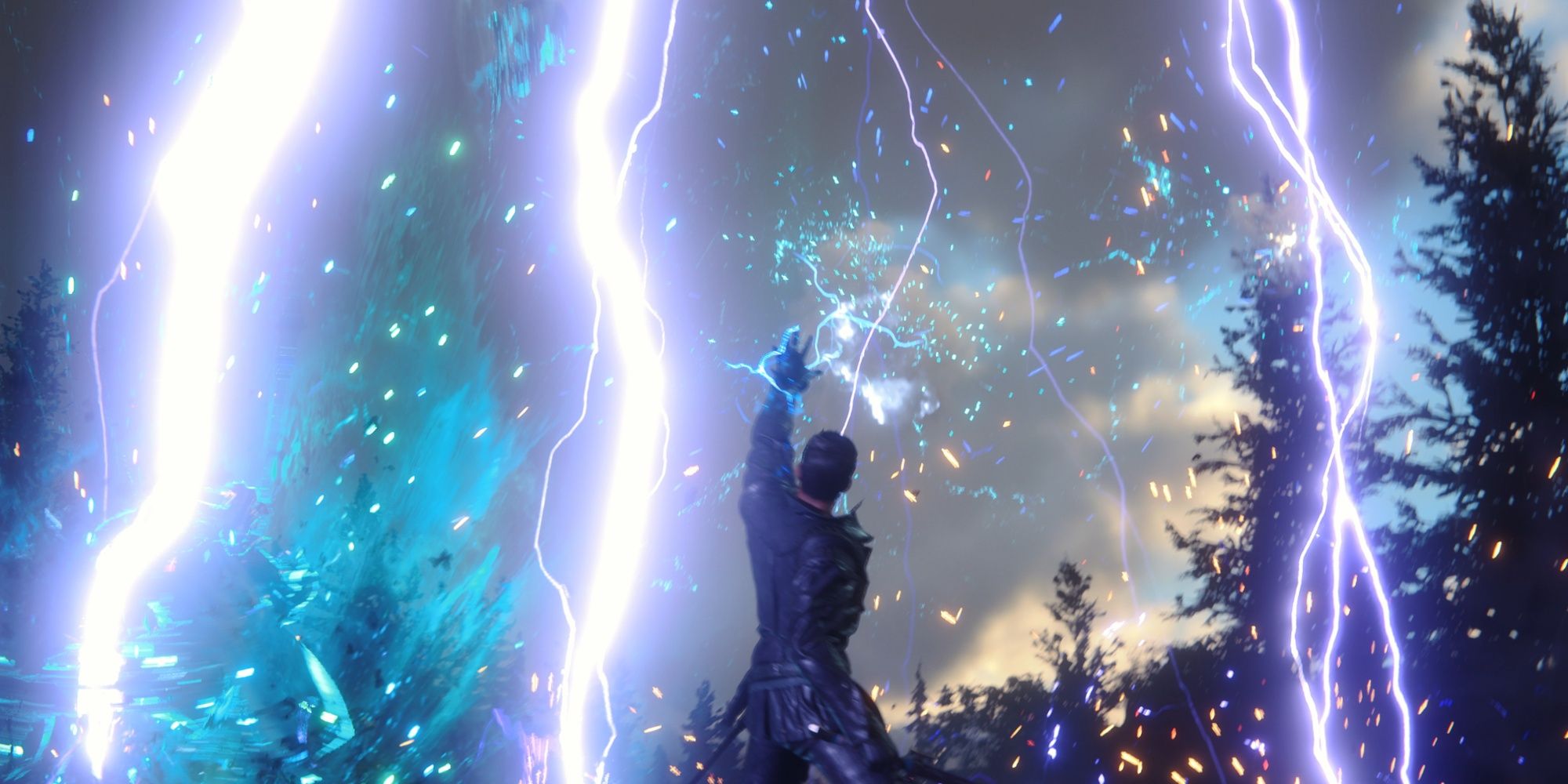 Cid verwendet Judgement Bolt in Final Fantasy 16